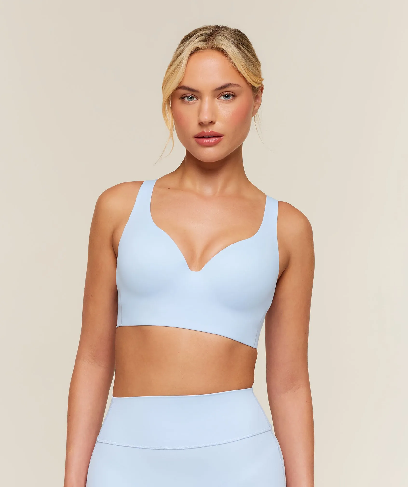 Gymshark Shape High Support Push Up Bra - Tranquil Blue sold by Gymshark