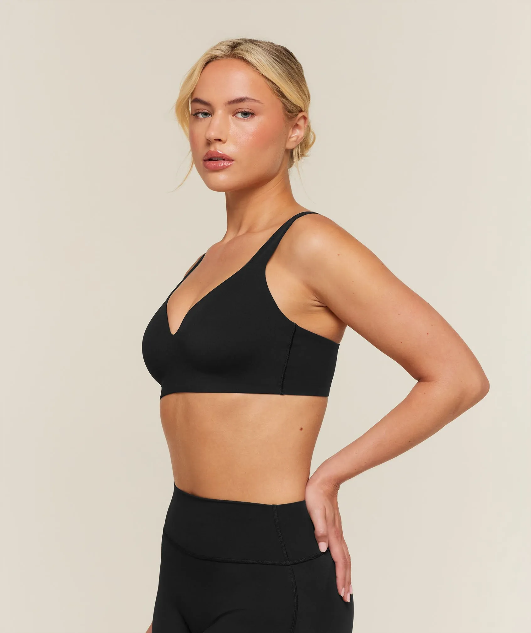 Gymshark Shape Light Support Push Up Bra - Black sold by Gymshark product image thumbnail 3