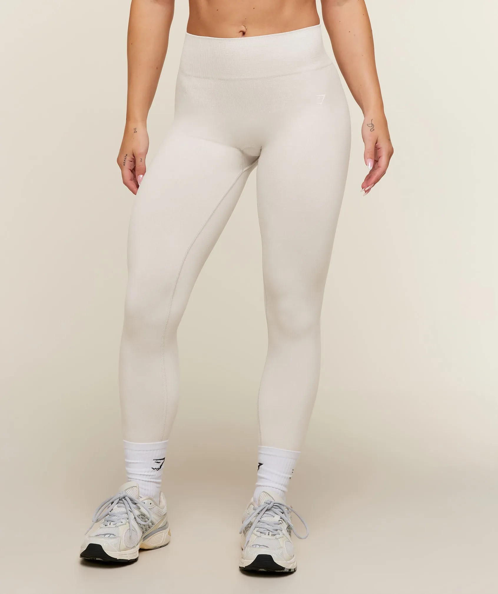 Gymshark Adapt Animal x Whitney Leggings - Mist Grey/Soft White sold by Gymshark