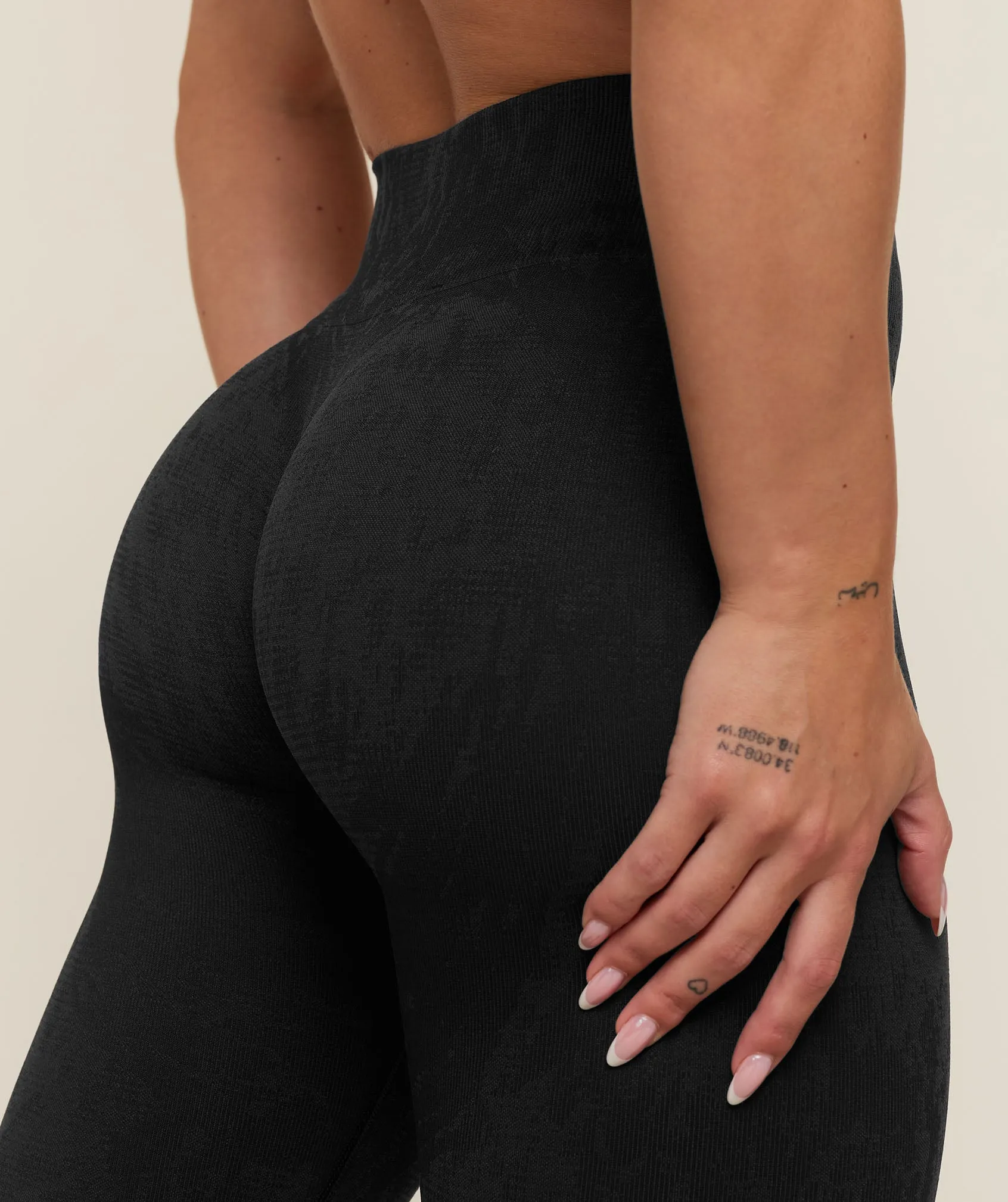 Gymshark Adapt Animal x Whitney Leggings - Black/Asphalt Grey sold by Gymshark product image thumbnail 5
