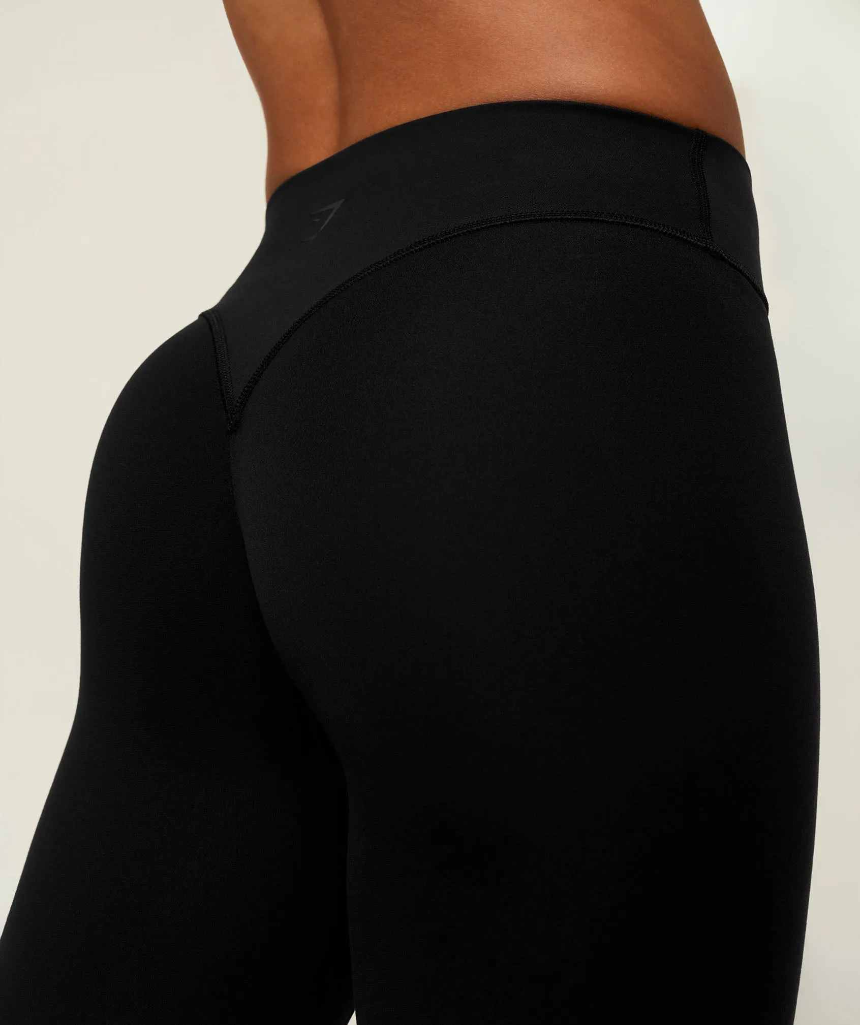 Gymshark SoftSense™ Mid-Rise Flared Leggings Tall - Black sold by Gymshark product image thumbnail 5
