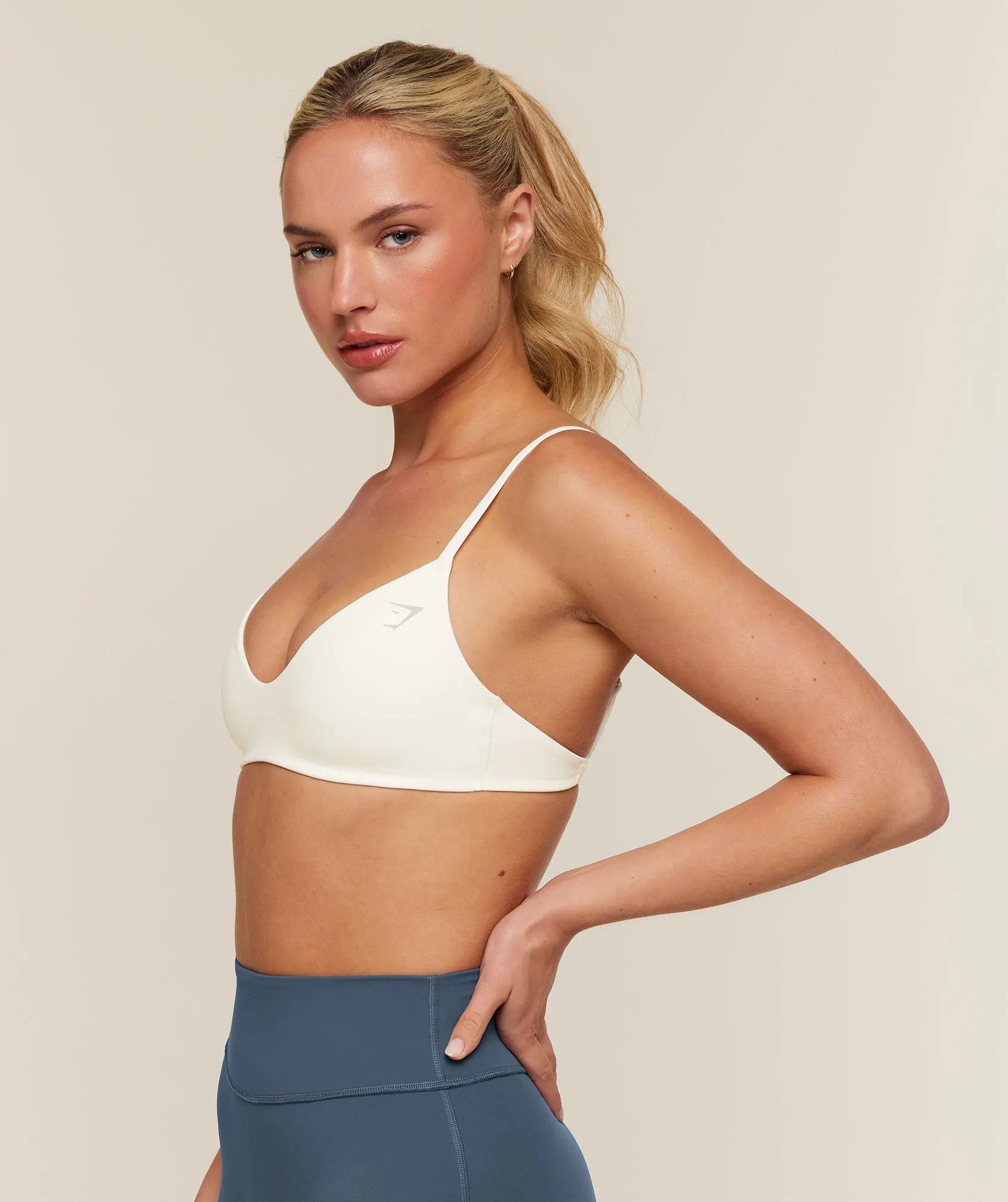 Gymshark SoftSense™ Sports Bra - Soft White sold by Gymshark product image thumbnail 3