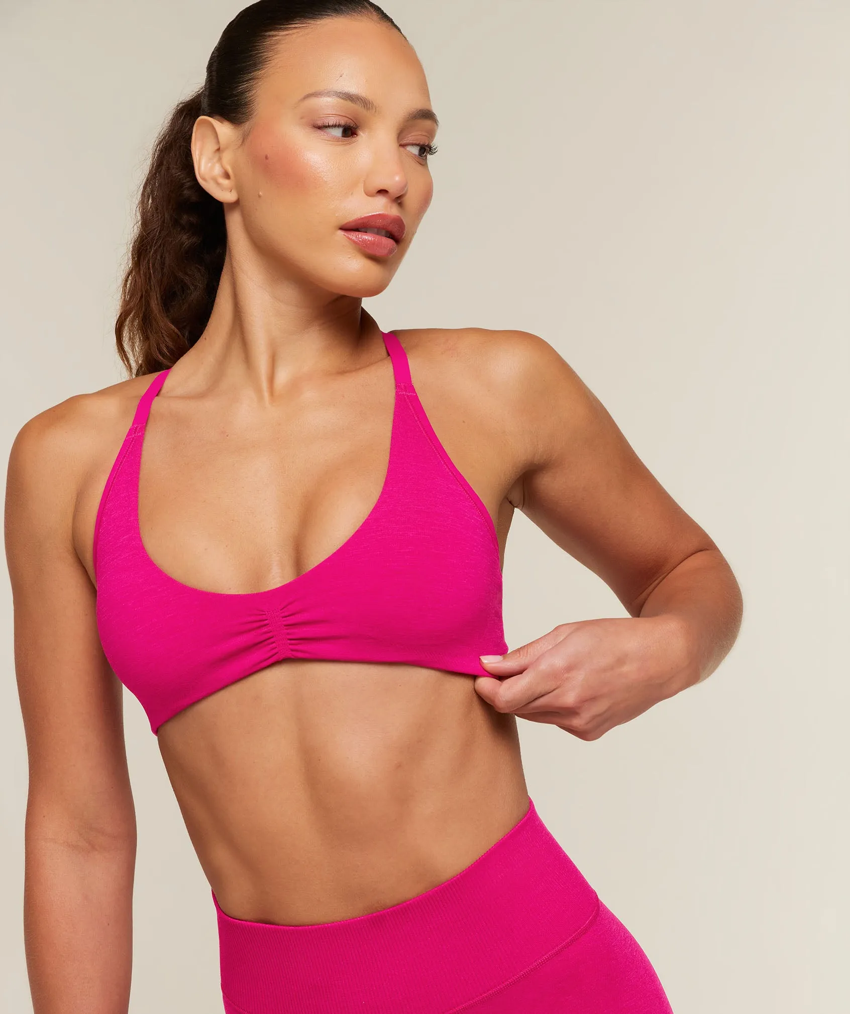 Gymshark Relay Seamless Light Support Sports Bra - Performance Pink sold by Gymshark product image thumbnail 5