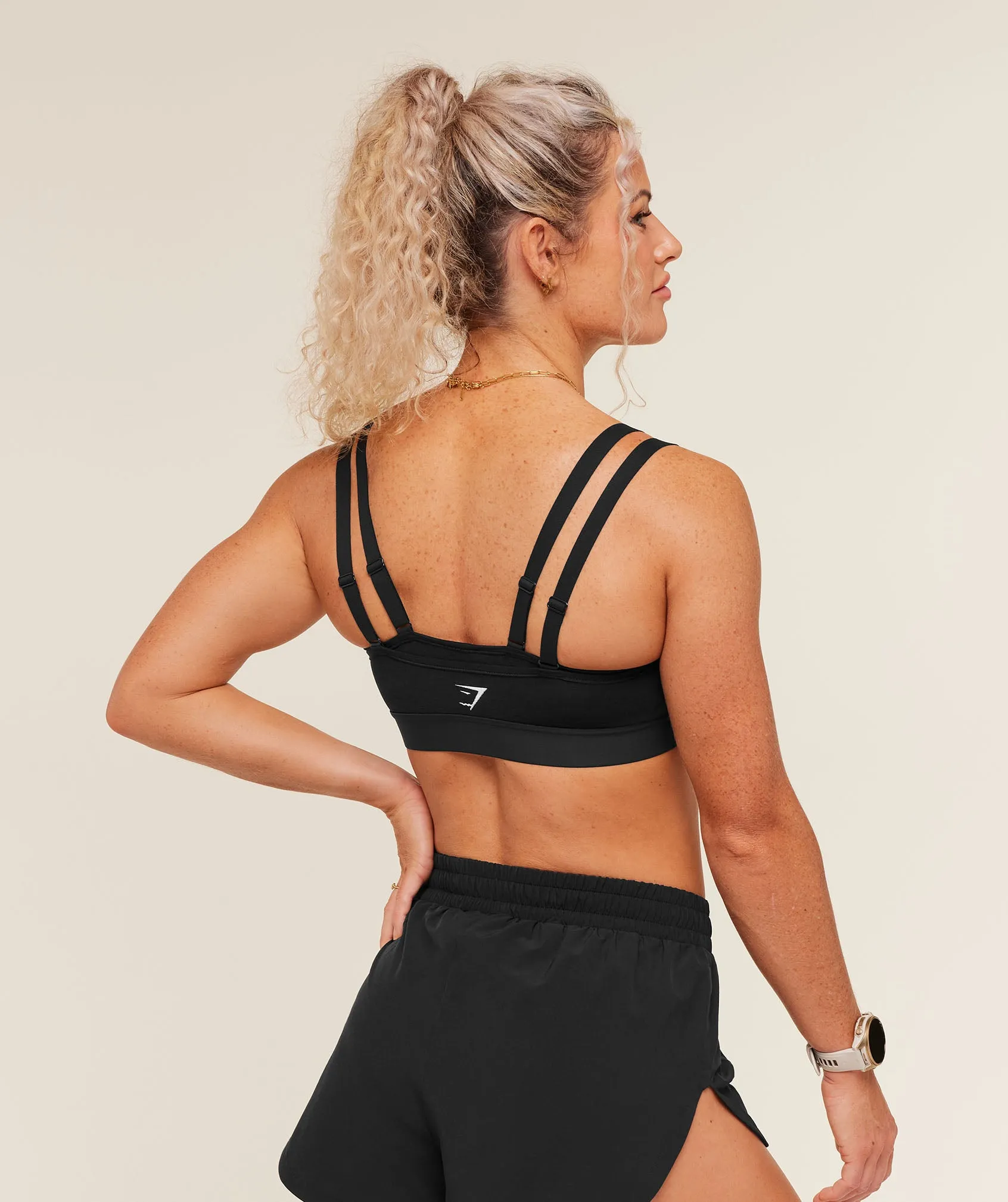 Gymshark Relay Seamless Medium Support Sports Bra - Black sold by Gymshark product image thumbnail 2