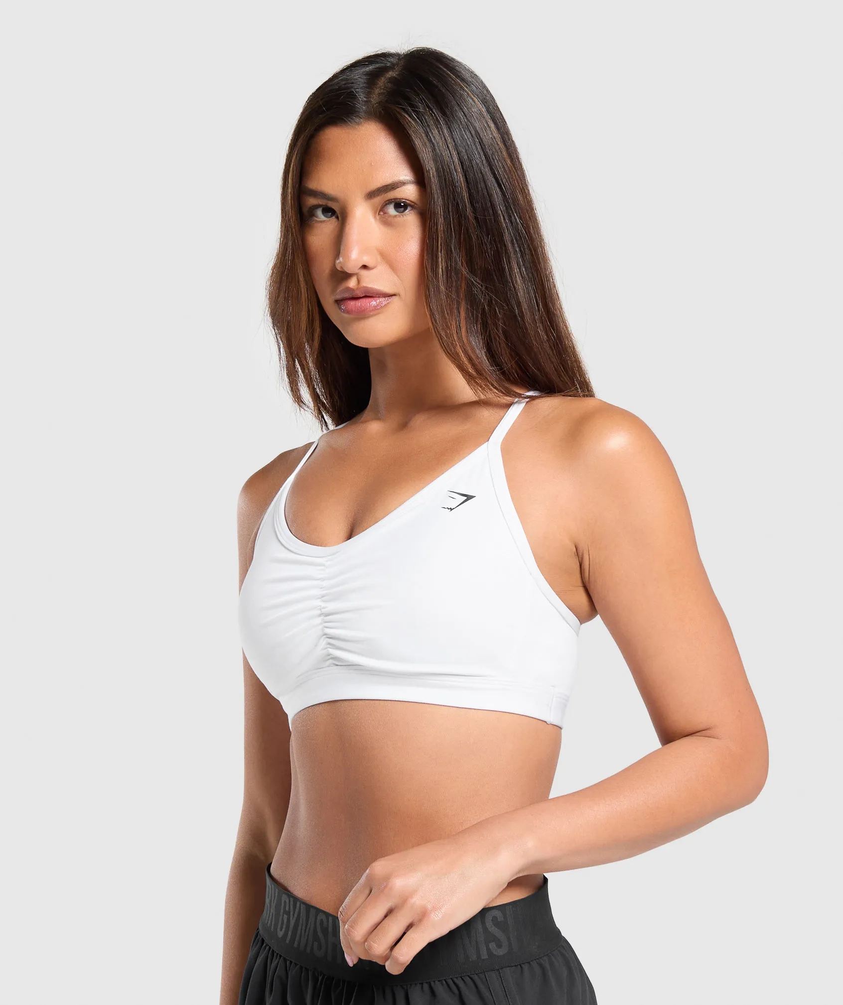 Gymshark Ruched Sports Bra - White sold by Gymshark product image thumbnail 3