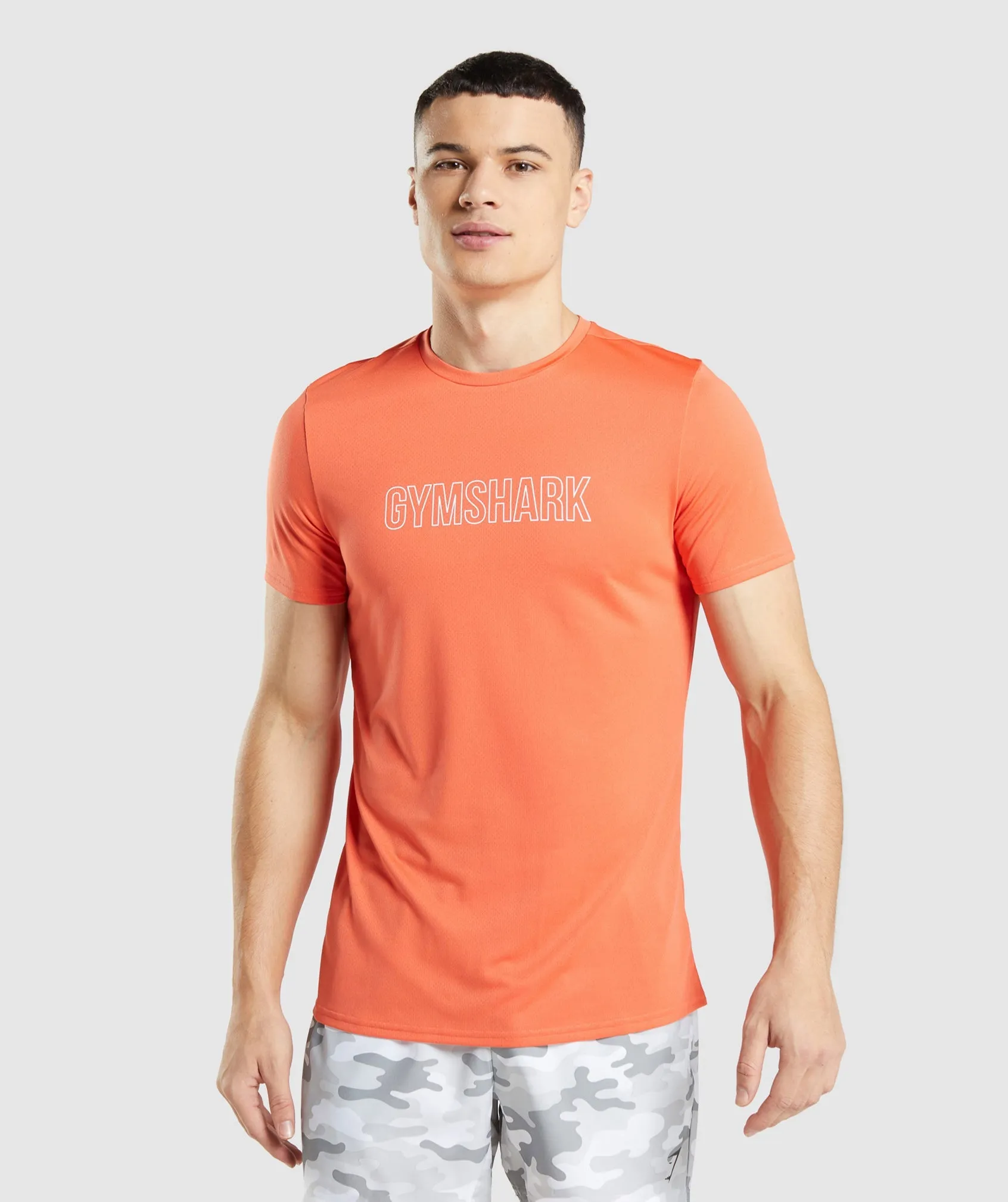 Gymshark Arrival Graphic T-Shirt - Papaya Orange sold by Gymshark