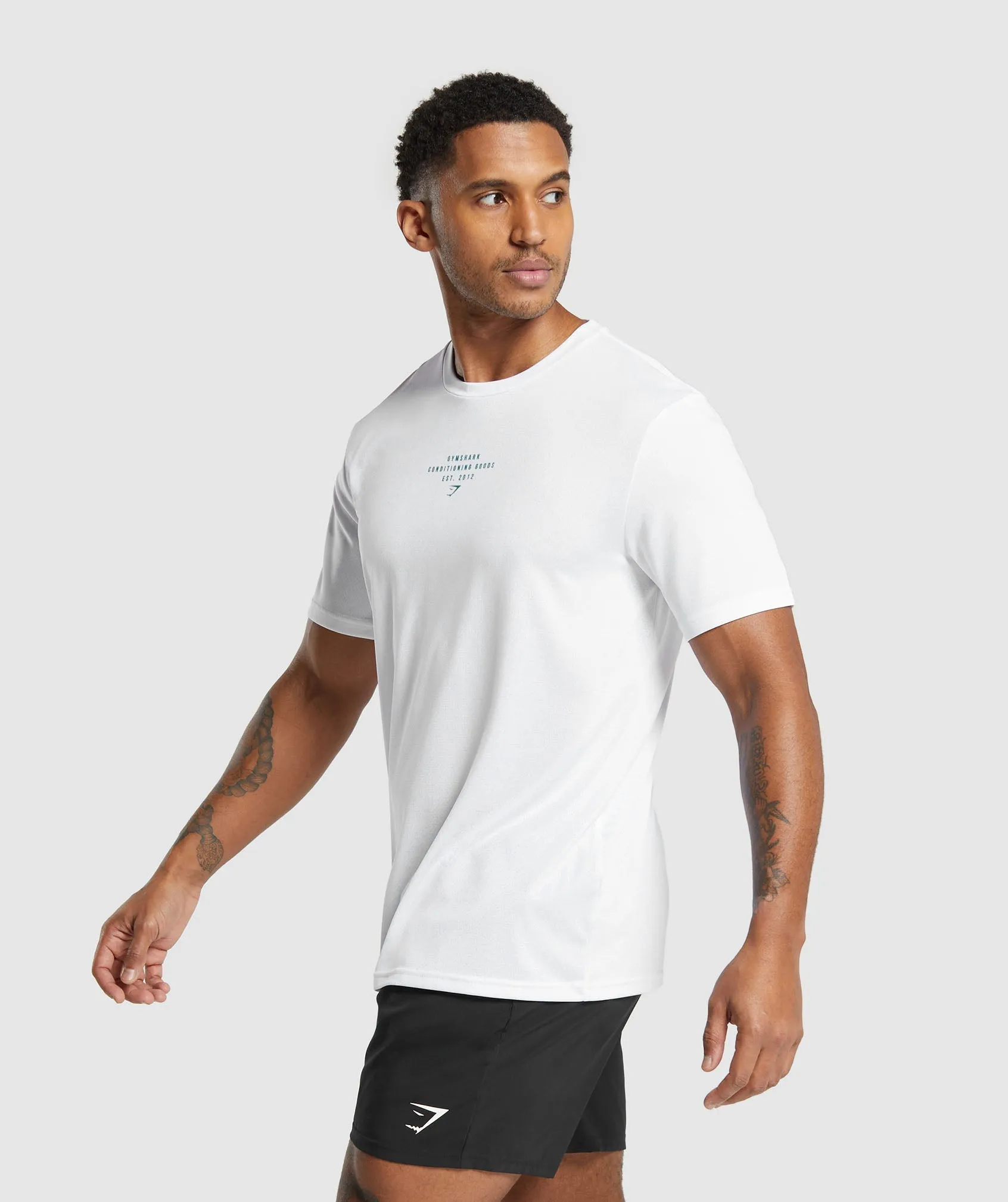Gymshark Conditioning Goods T-Shirt - White sold by Gymshark product image thumbnail 3