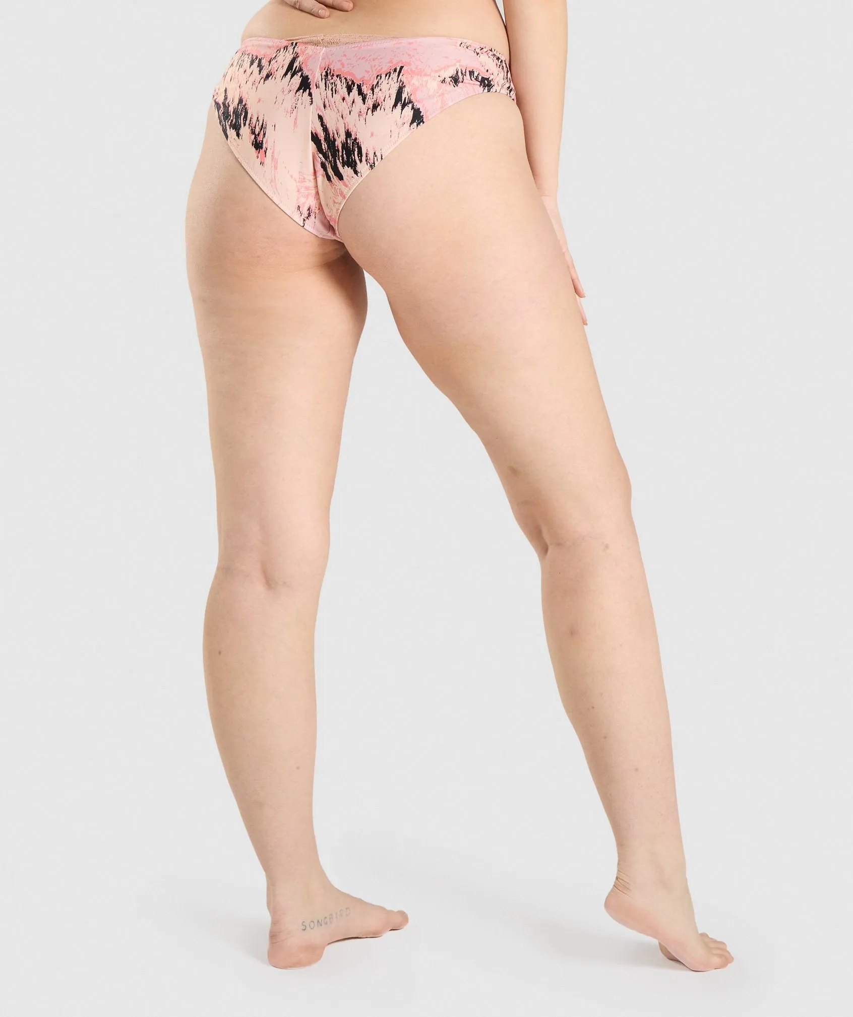 Gymshark V Shaped Bikini Bottoms - Light Pink Print sold by Gymshark product image thumbnail 2
