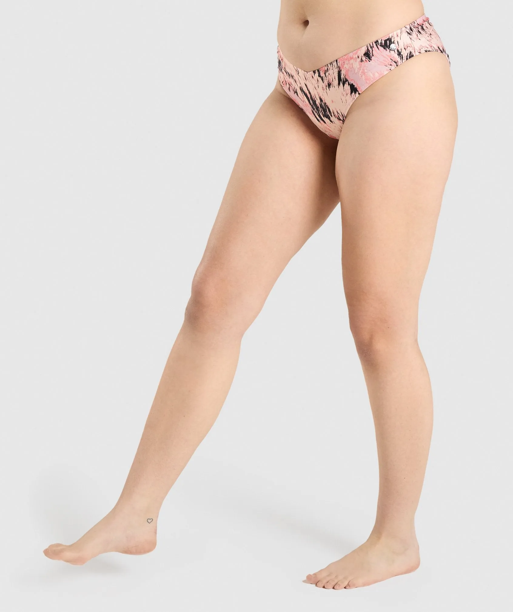 Gymshark V Shaped Bikini Bottoms - Light Pink Print sold by Gymshark product image thumbnail 3