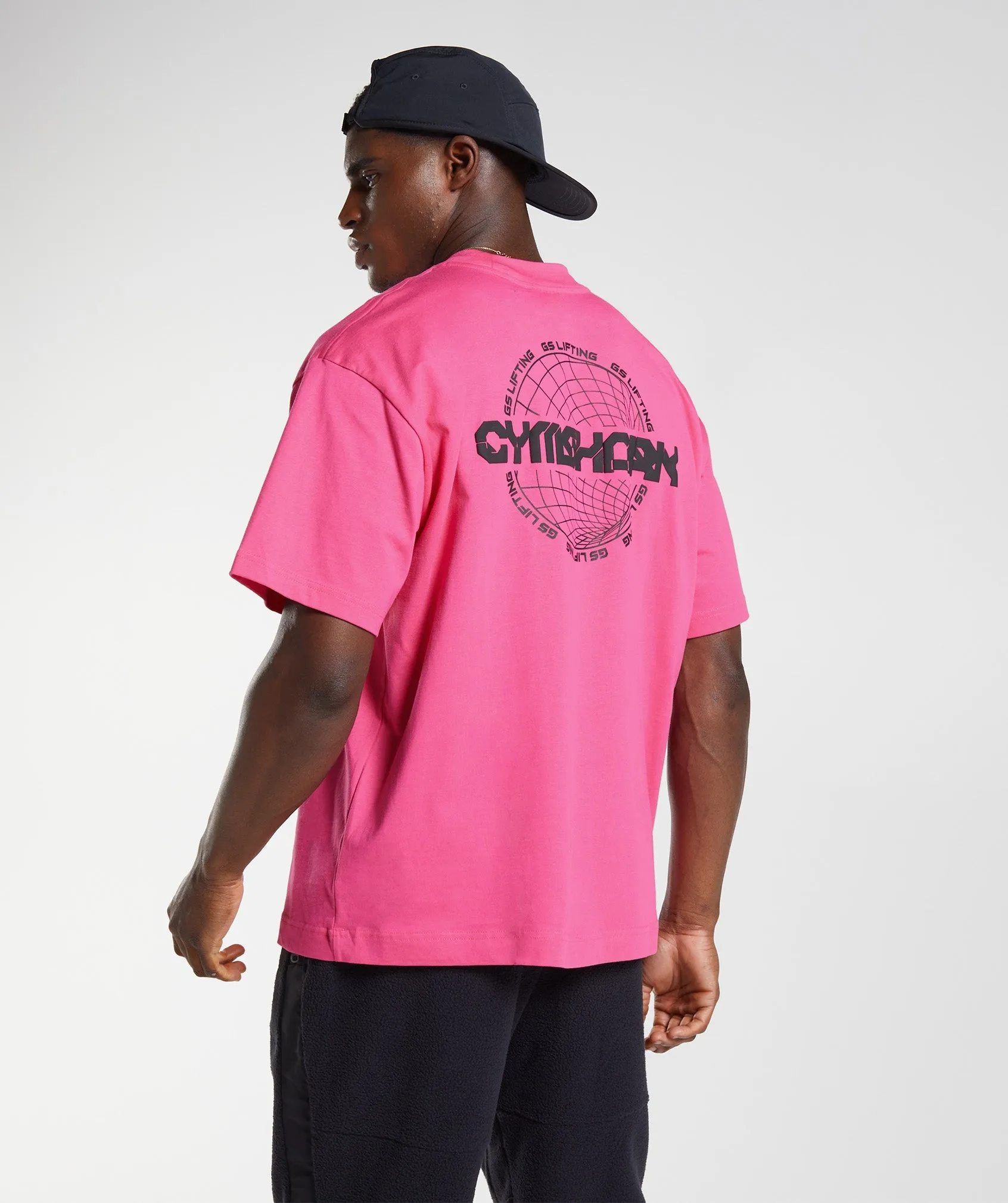 Gymshark Vibes T-Shirt - Bright Fuchsia sold by Gymshark product image thumbnail 2
