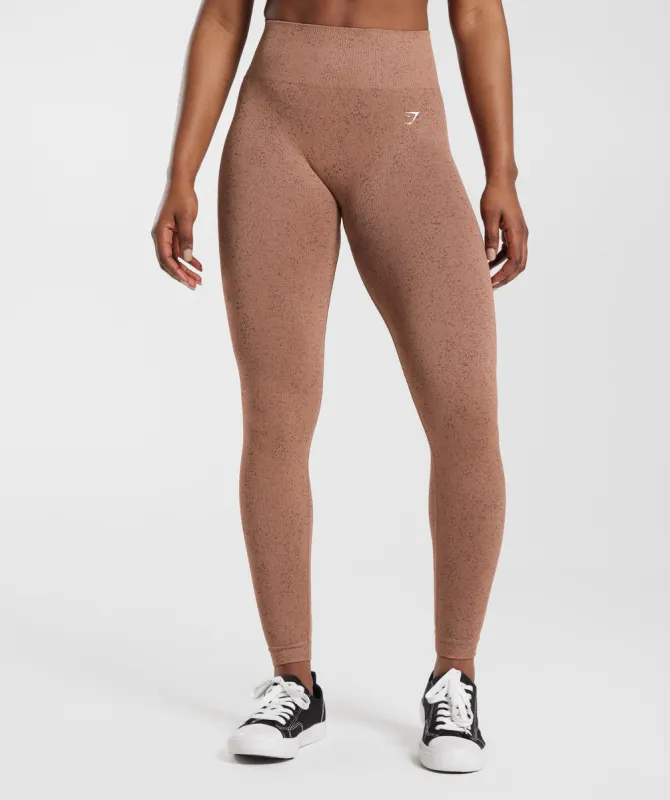 Gymshark Adapt Fleck Seamless Leggings - Sandstone Brown sold by Gymshark