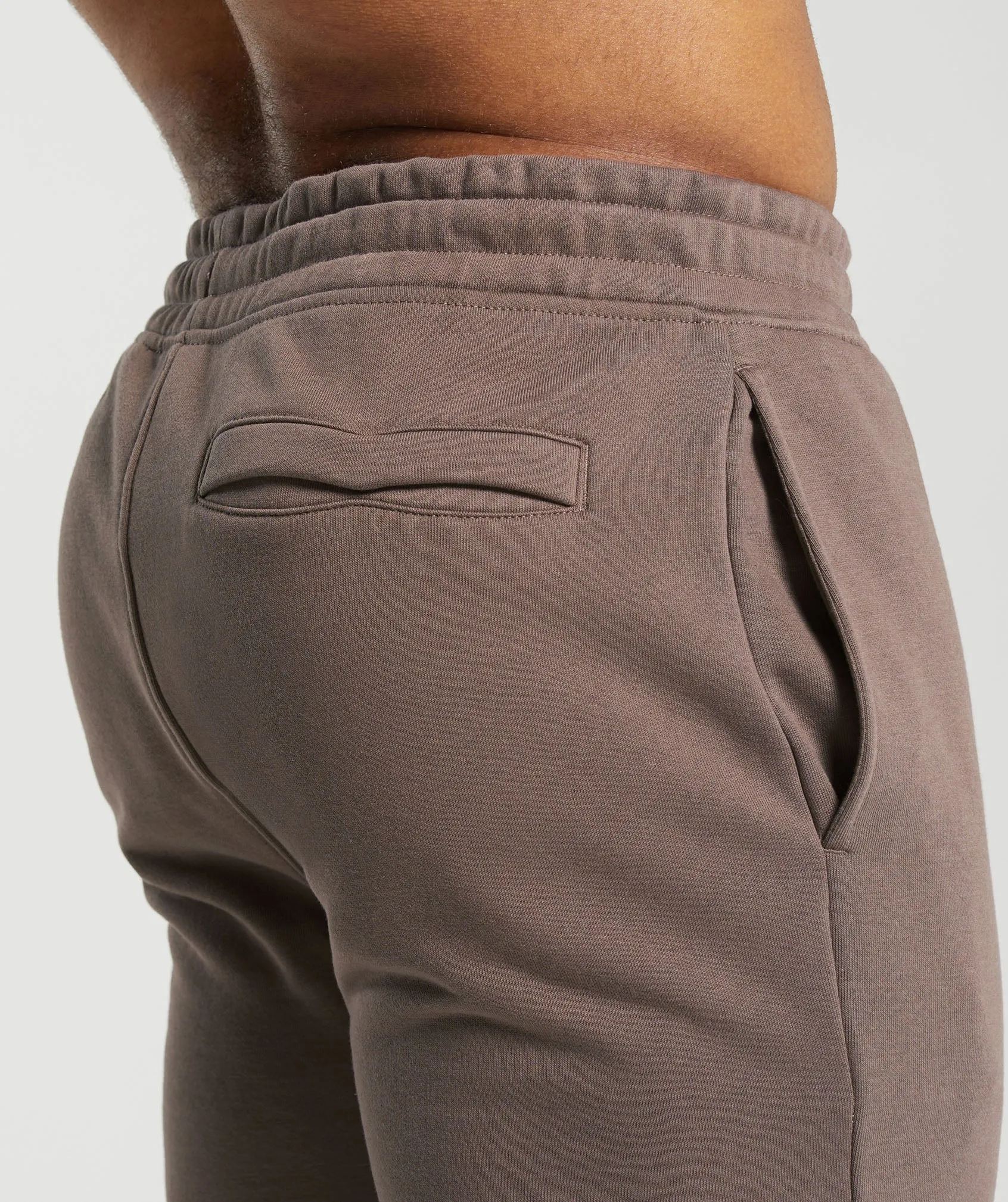 Gymshark Crest Joggers - Truffle Brown sold by Gymshark product image thumbnail 5