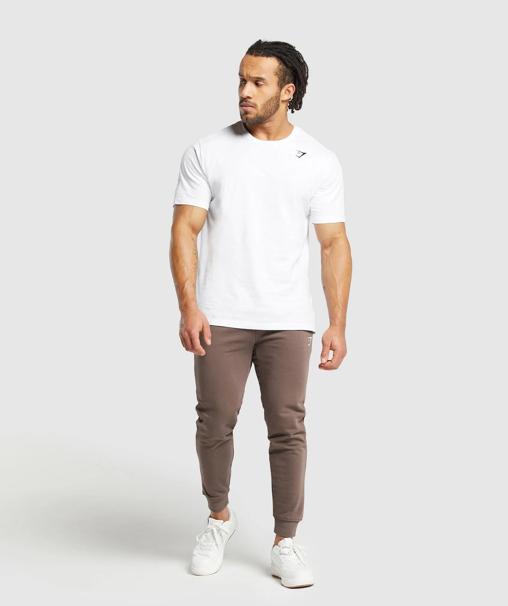 Gymshark Crest Joggers - Truffle Brown sold by Gymshark product image thumbnail 3