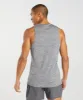 Gymshark Arrival Slim Marl Tank - Silhouette Grey/Light Grey Marl sold by Gymshark