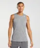 Gymshark Arrival Slim Marl Tank - Silhouette Grey/Light Grey Marl sold by Gymshark