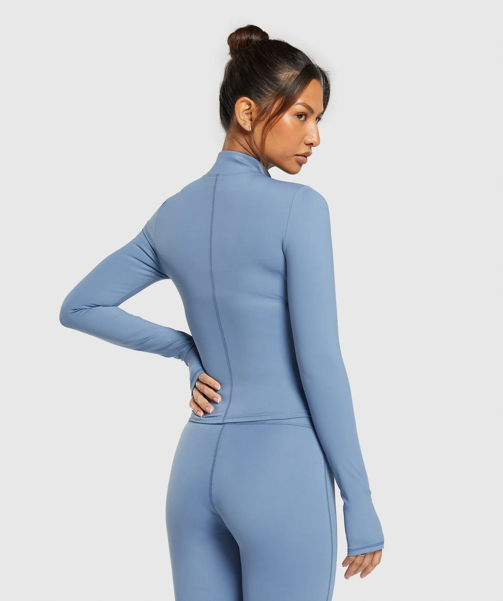 Gymshark Elevate Tracktop - Faded Blue sold by Gymshark product image thumbnail 2