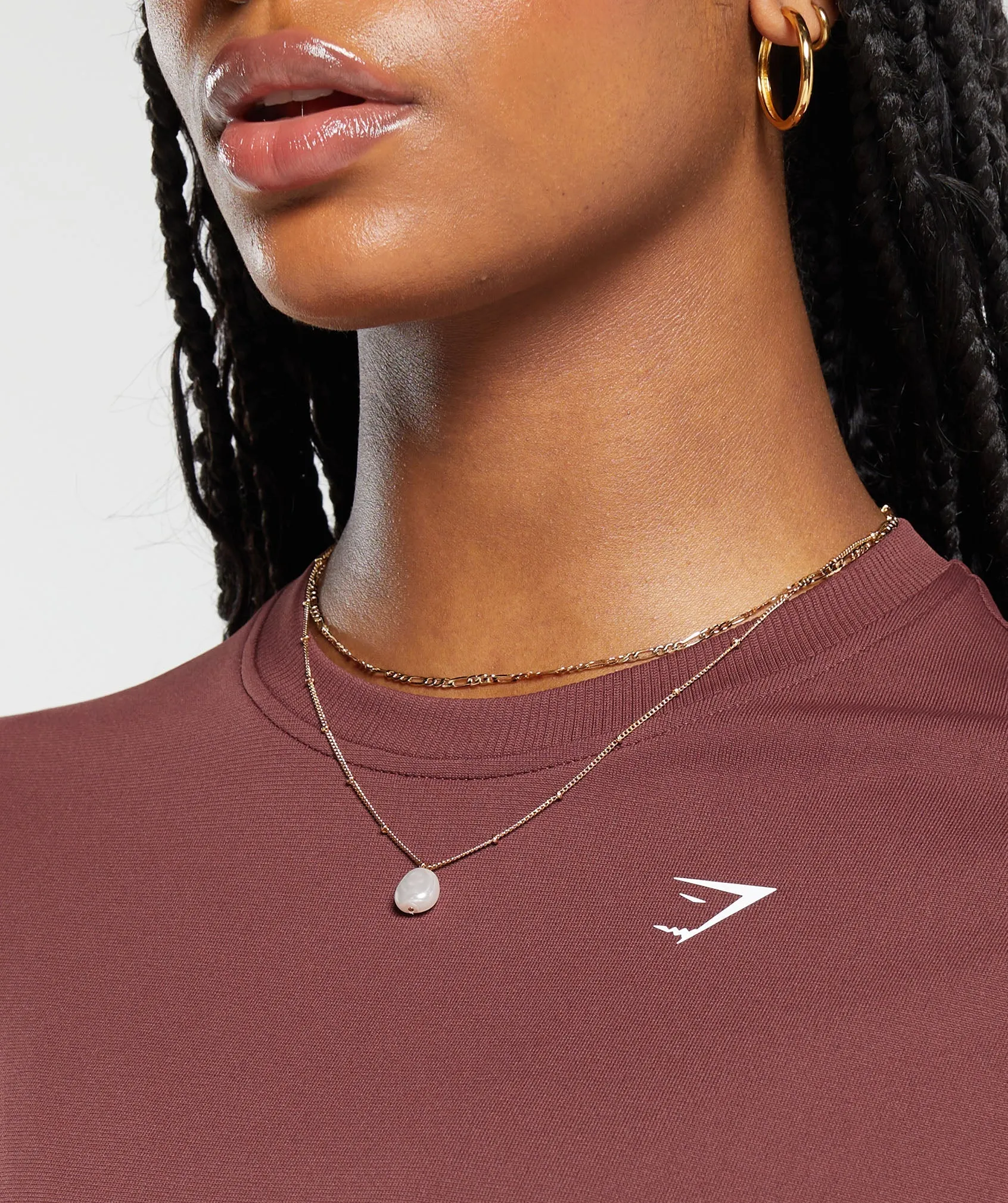 Gymshark Everyday Seamless T-Shirt - Burgundy Brown sold by Gymshark product image thumbnail 5