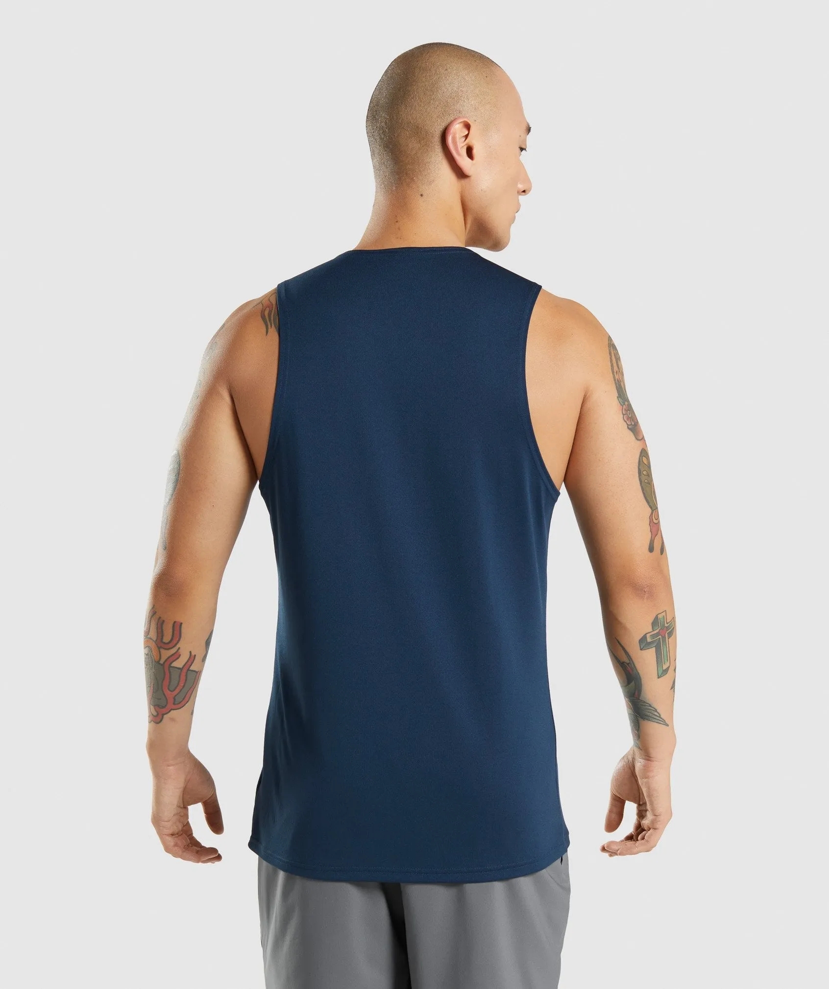 Gymshark Arrival Tank - Navy sold by Gymshark product image thumbnail 2