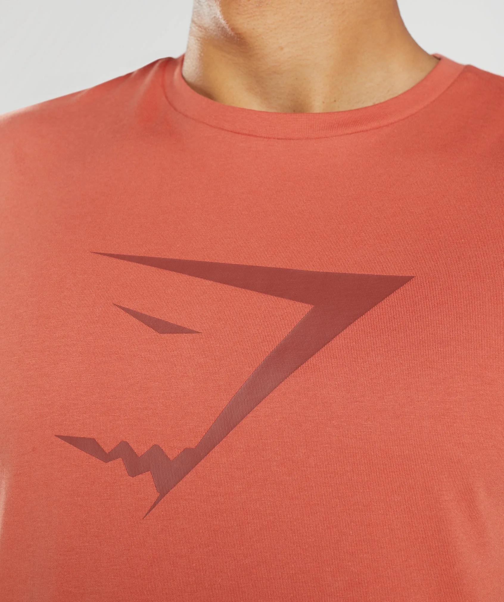 Gymshark Sharkhead Infill T-Shirt - Storm Red sold by Gymshark product image thumbnail 3