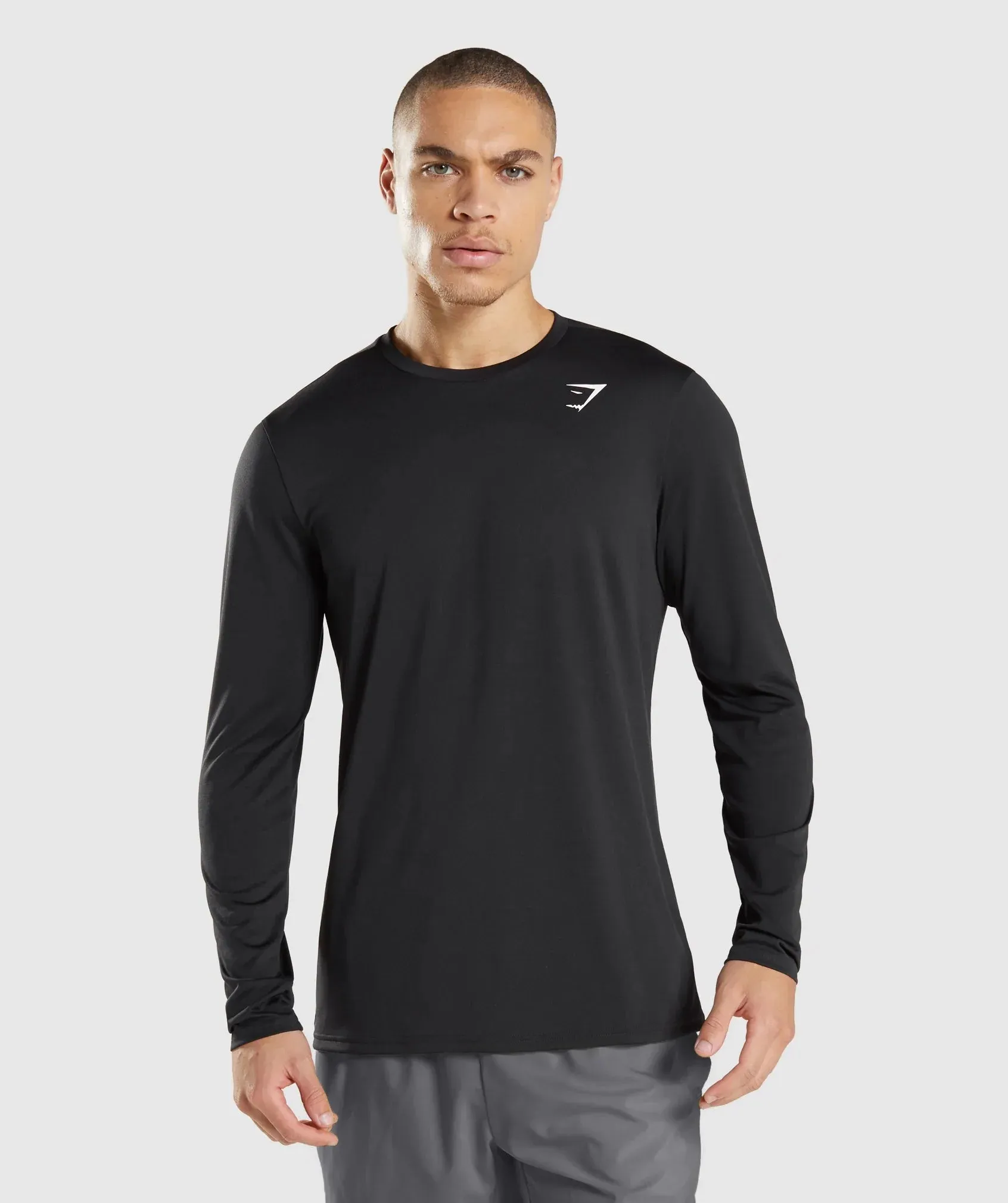 Gymshark Arrival Long Sleeve T-Shirt - Black sold by Gymshark