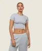 Gymshark everywear Ribbed Tee - Ice Grey sold by Gymshark