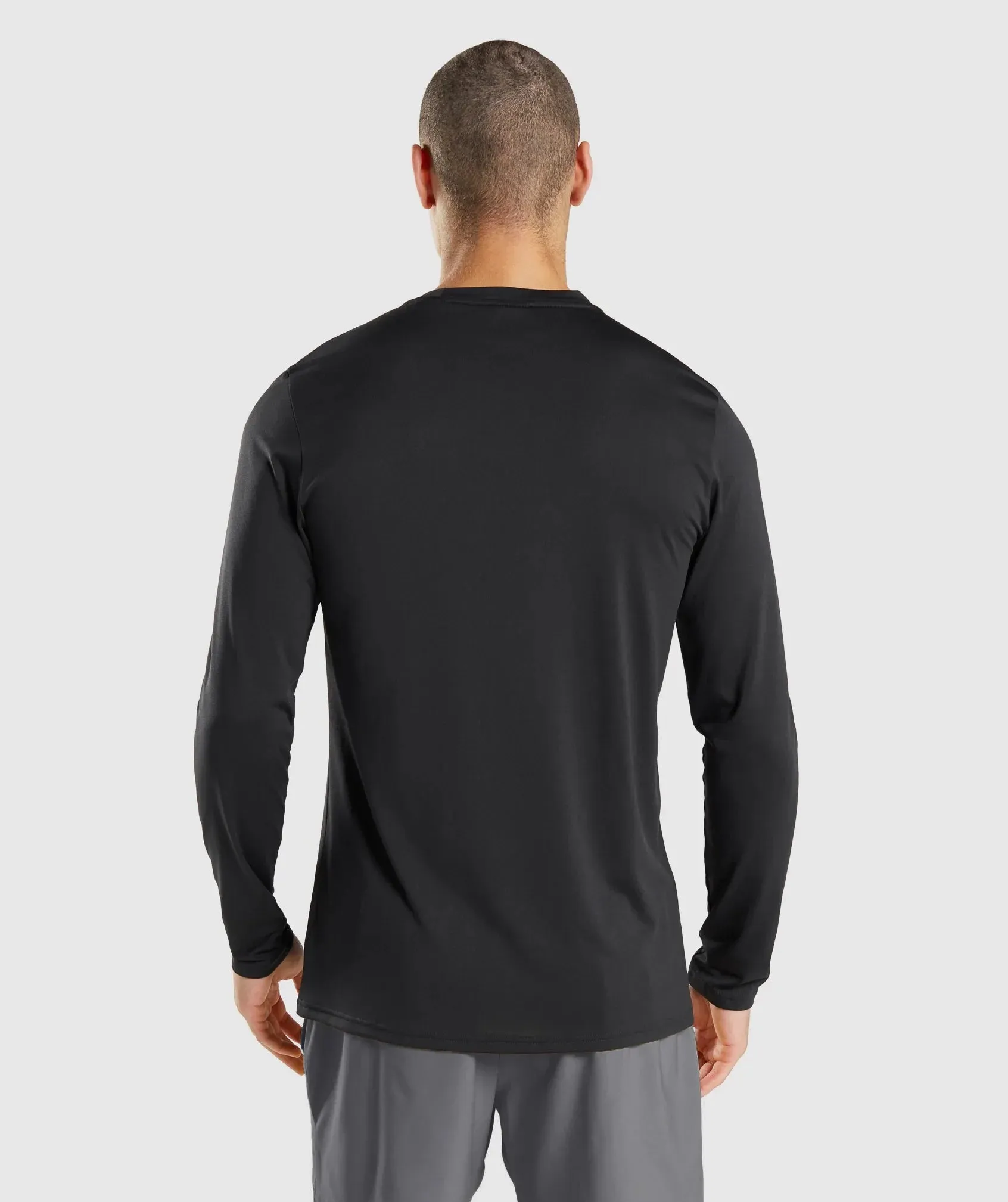 Gymshark Arrival Long Sleeve T-Shirt - Black sold by Gymshark product image thumbnail 2