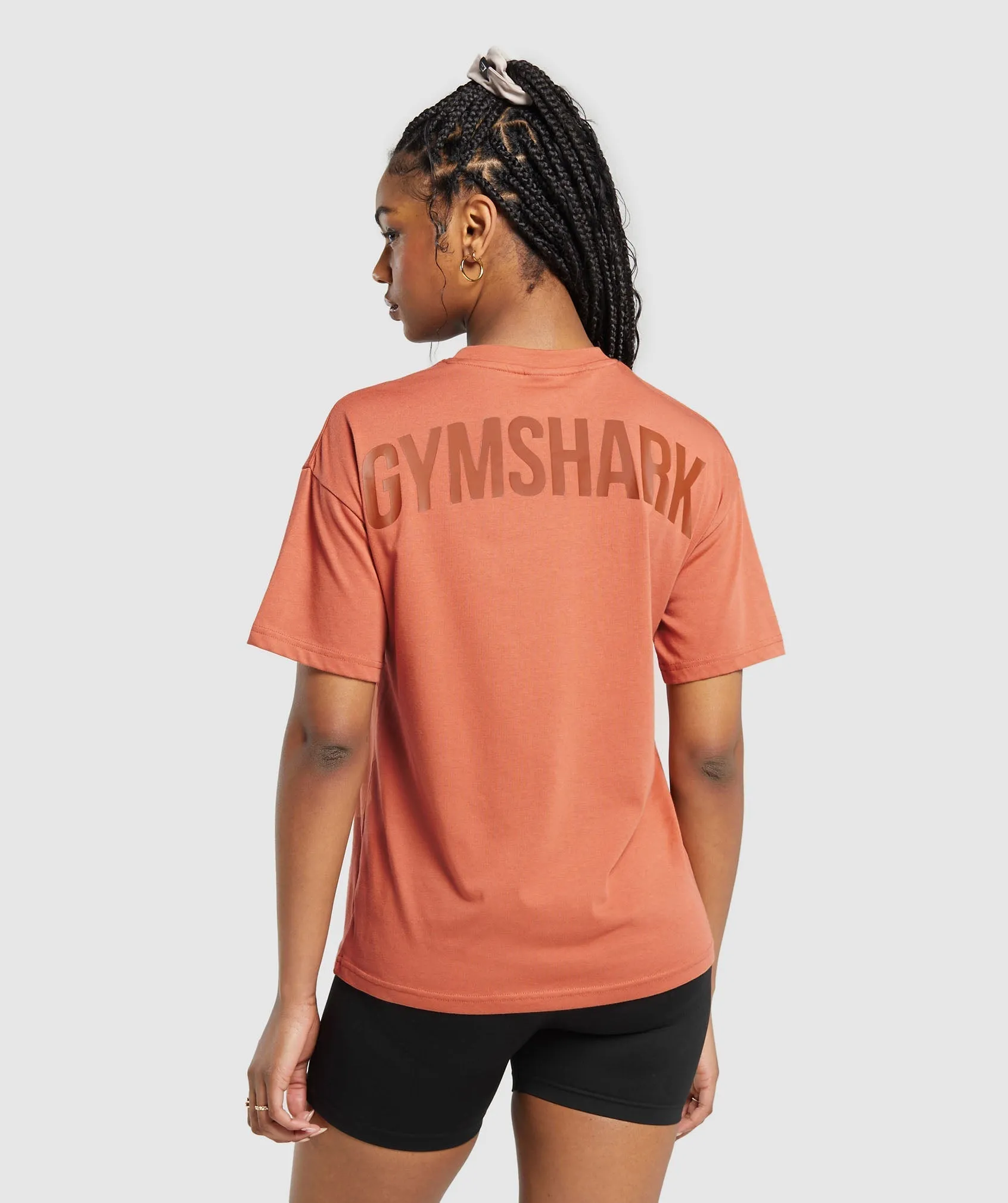 GS Power Oversized T-Shirt - Terracotta Orange sold by Gymshark