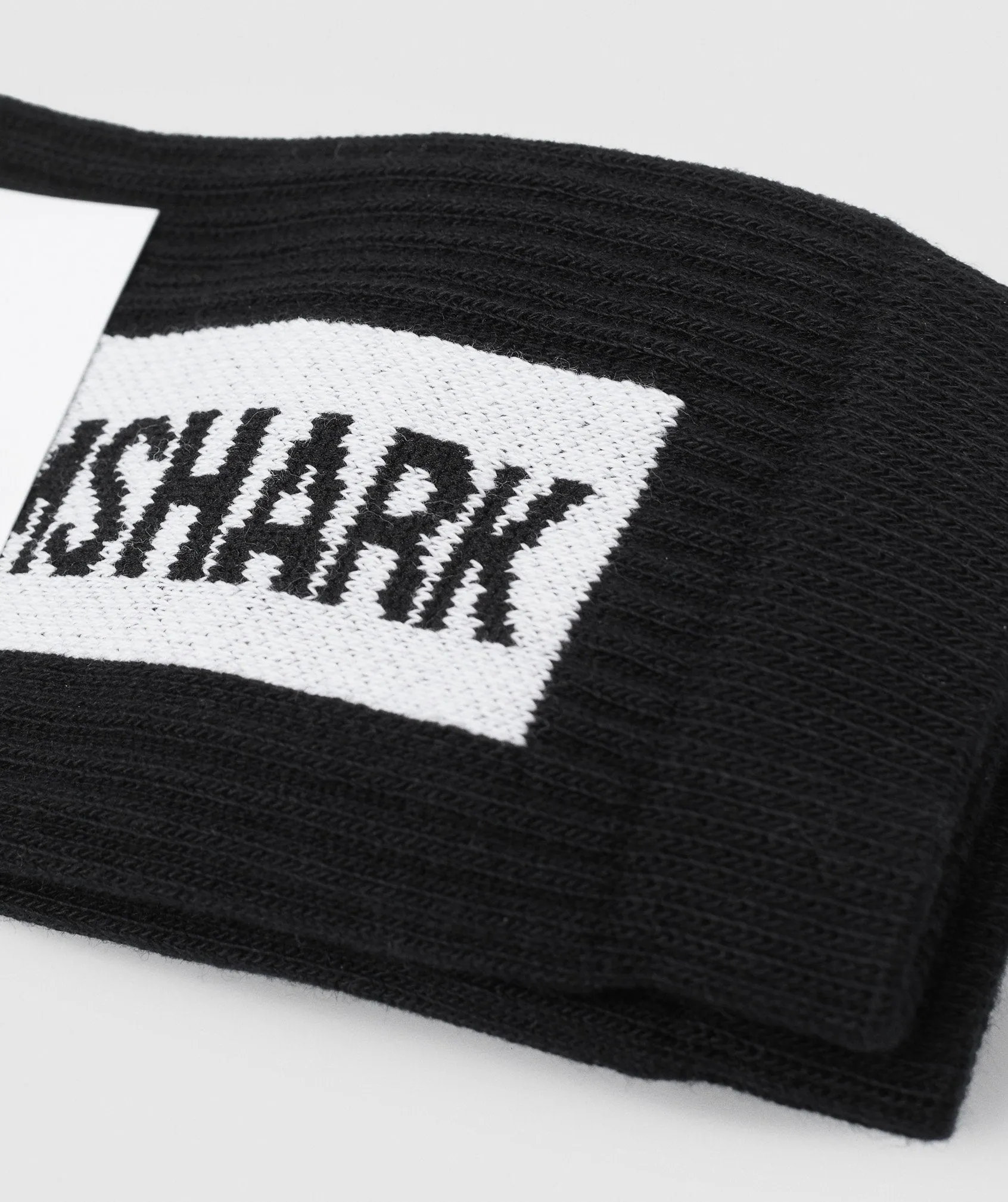 Gymshark Premium Logo Crew Socks (1pk) - Black sold by Gymshark product image thumbnail 5