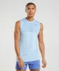 Gymshark Apex Seamless Tank - Linen Blue/Court Blue sold by Gymshark
