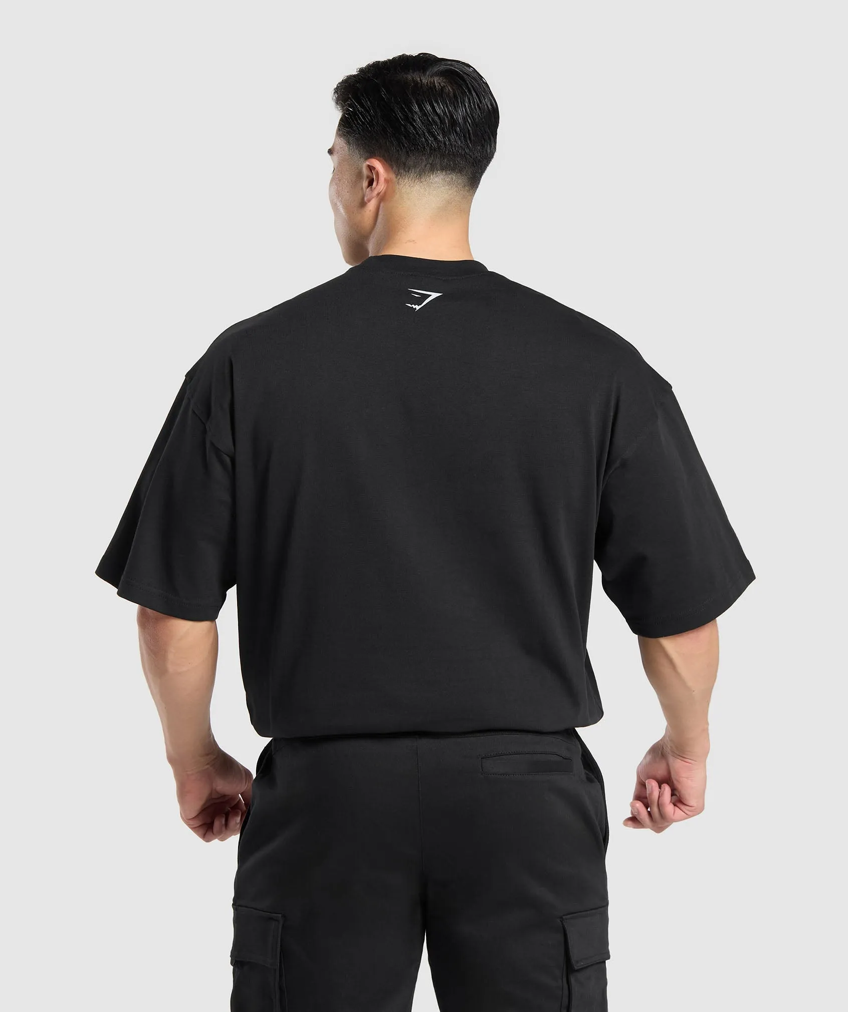 Gymshark American Muscle Extreme Oversized T-Shirt - Black sold by Gymshark product image thumbnail 2