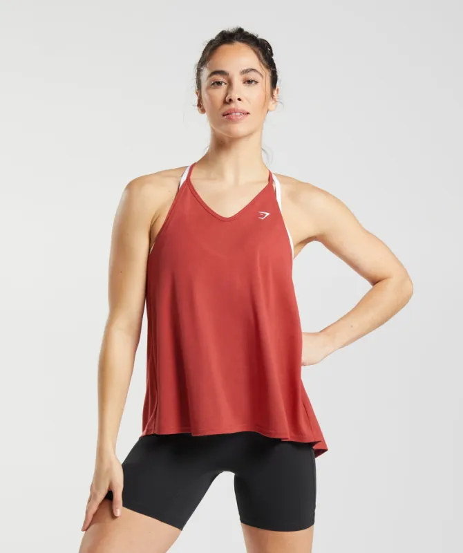 Gymshark Super Soft Tank - Sundried Red sold by Gymshark