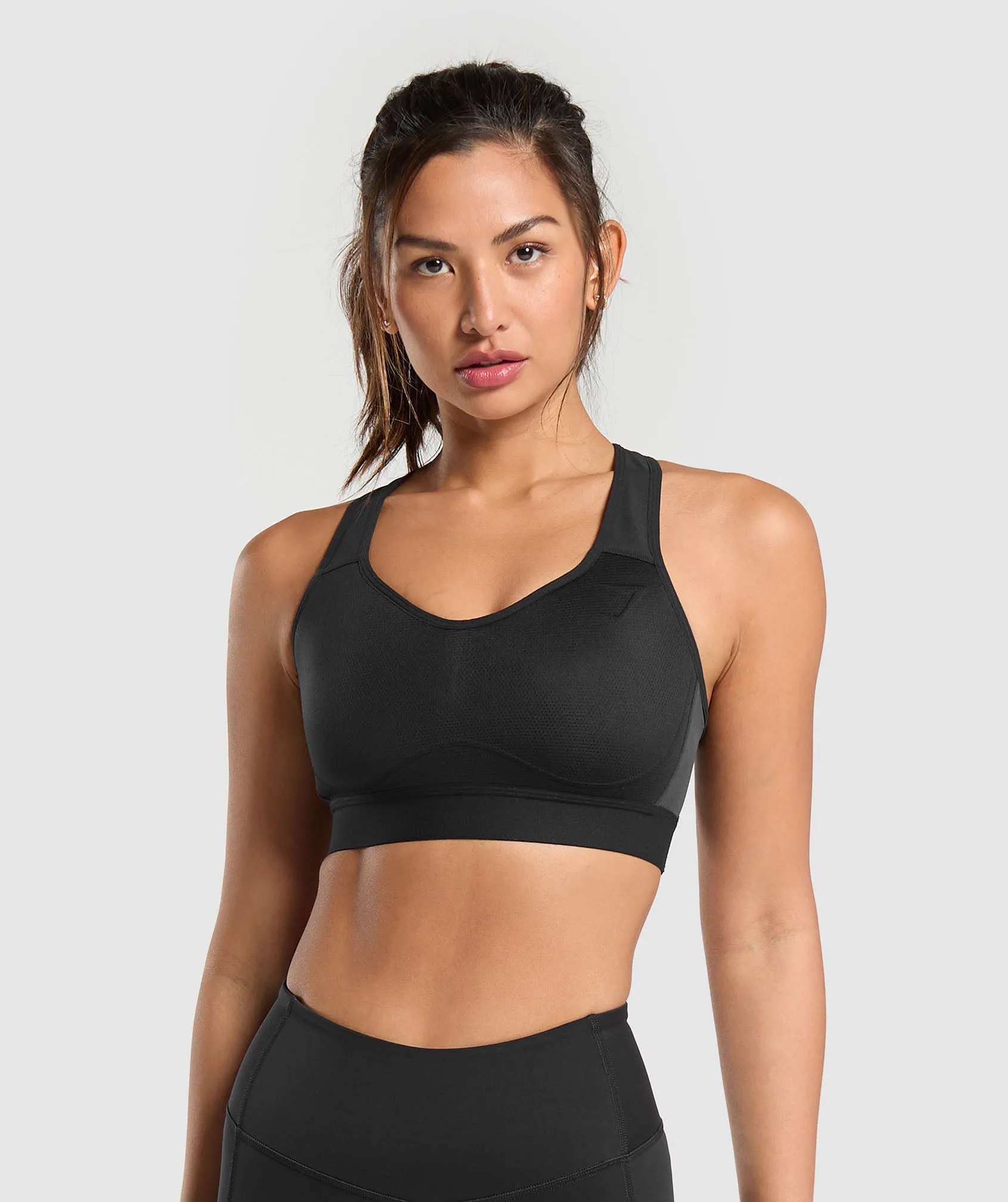 Gymshark Lightweight High Support Sports Bra - Black sold by Gymshark