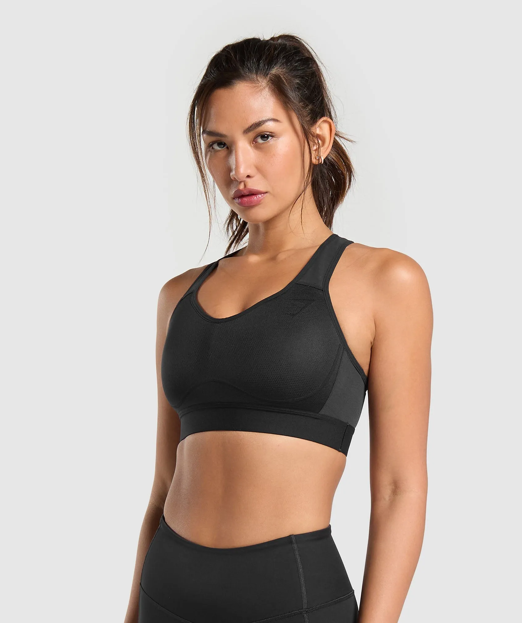 Gymshark Lightweight High Support Sports Bra - Black sold by Gymshark product image thumbnail 3