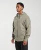 Gymshark Crest Oversized Zip Up Hoodie - Linen Brown sold by Gymshark