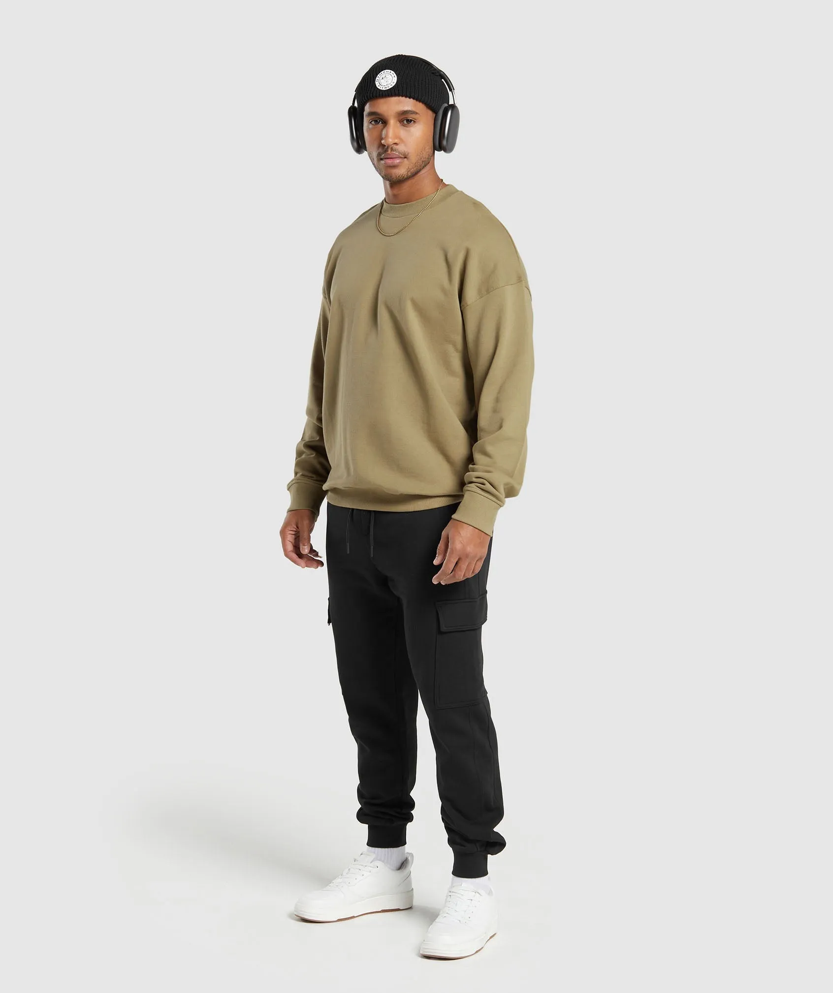 Gymshark Rest Day Essential Crew - Troop Green sold by Gymshark product image thumbnail 4