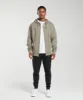 Gymshark Crest Oversized Zip Up Hoodie - Linen Brown sold by Gymshark