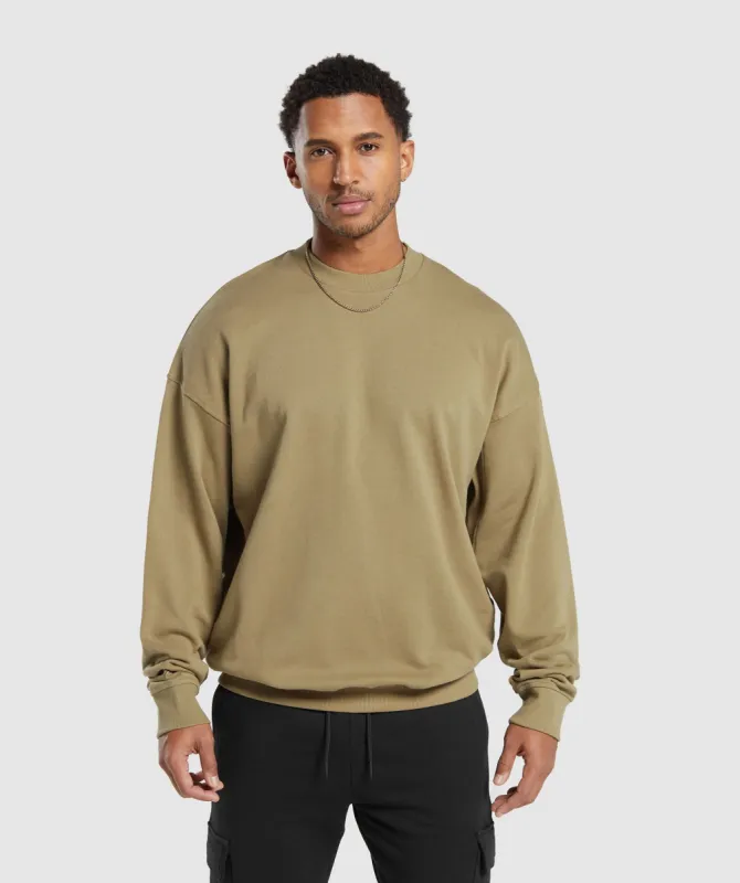 Gymshark Rest Day Essential Crew - Troop Green sold by Gymshark