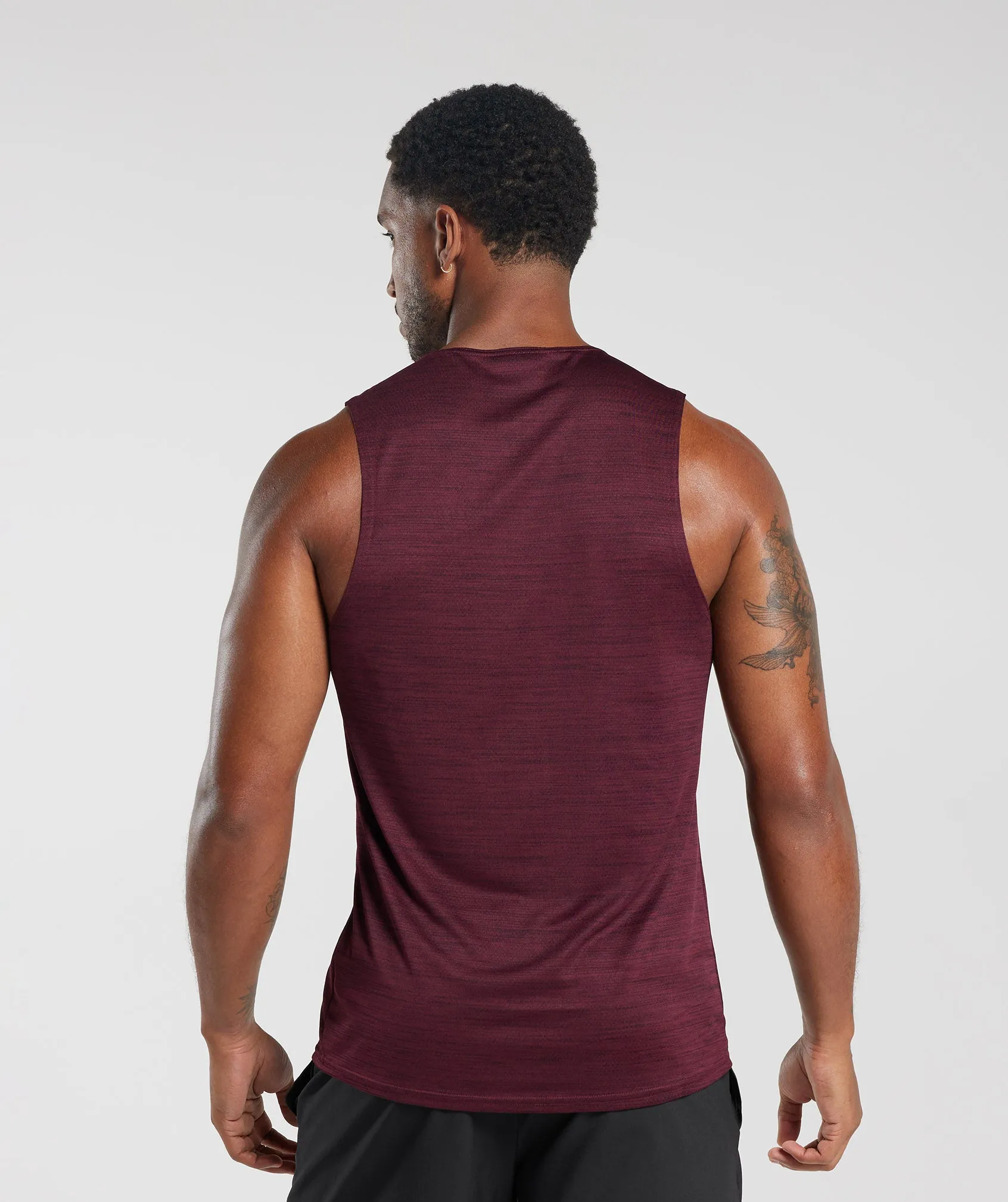 Gymshark Arrival Marl Tank - Plum Pink/Plum Brown Marl sold by Gymshark product image thumbnail 2