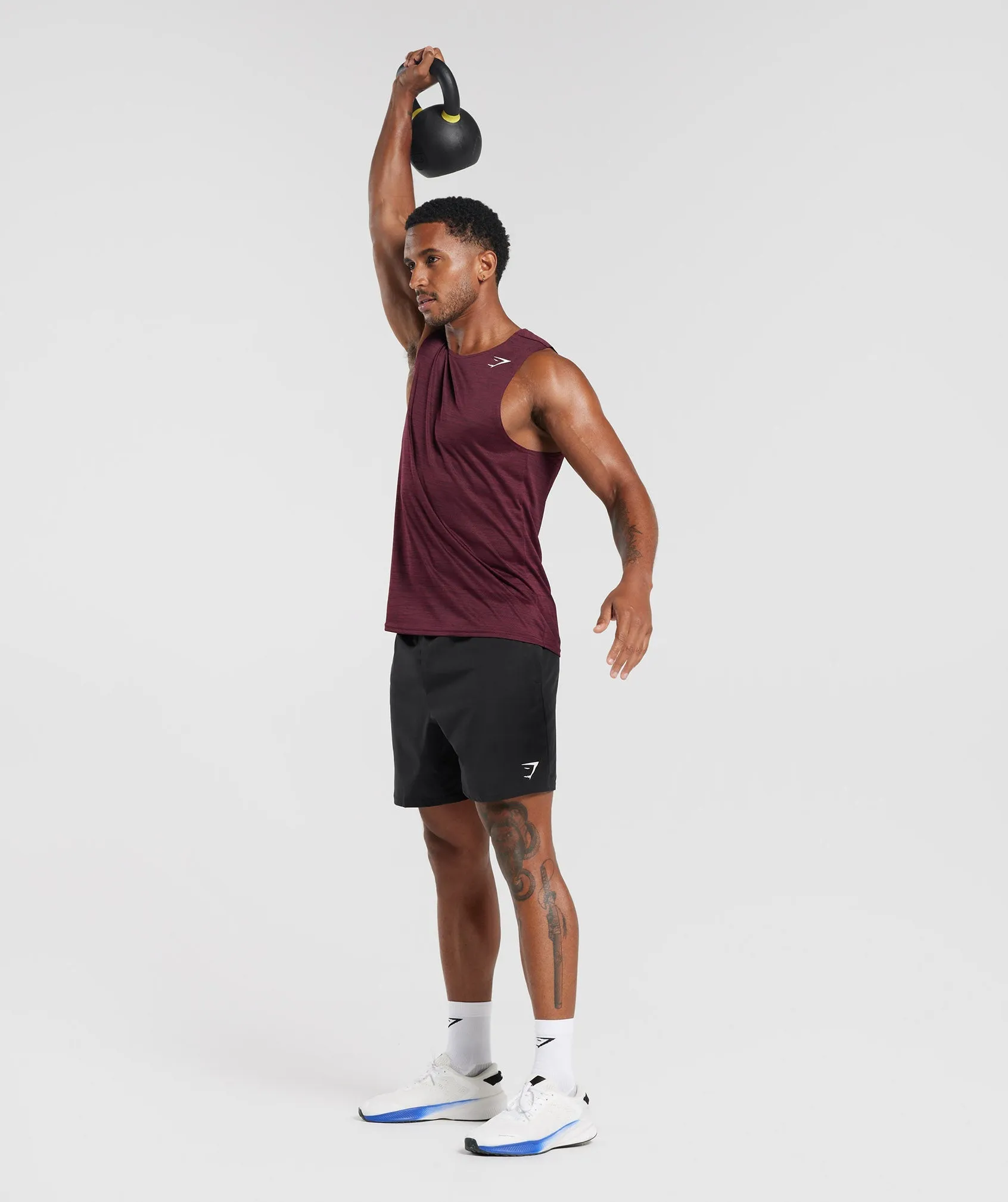 Gymshark Arrival Marl Tank - Plum Pink/Plum Brown Marl sold by Gymshark product image thumbnail 4