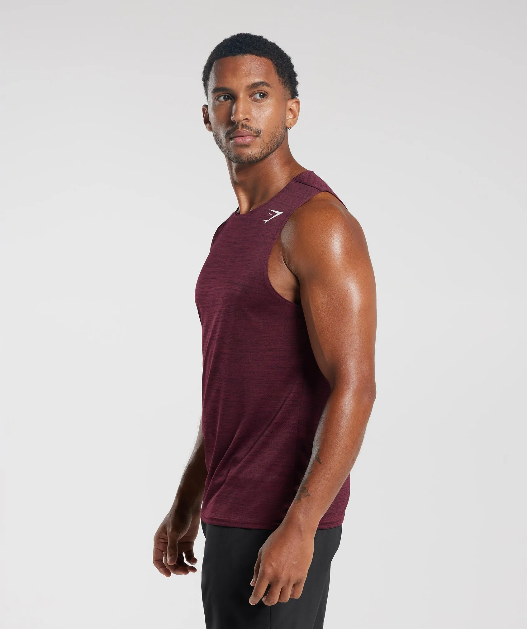 Gymshark Arrival Marl Tank - Plum Pink/Plum Brown Marl sold by Gymshark product image thumbnail 3