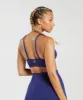 Gymshark Vital Seamless 2.0 V Neck Sports Bra - Cobalt Purple Marl sold by Gymshark