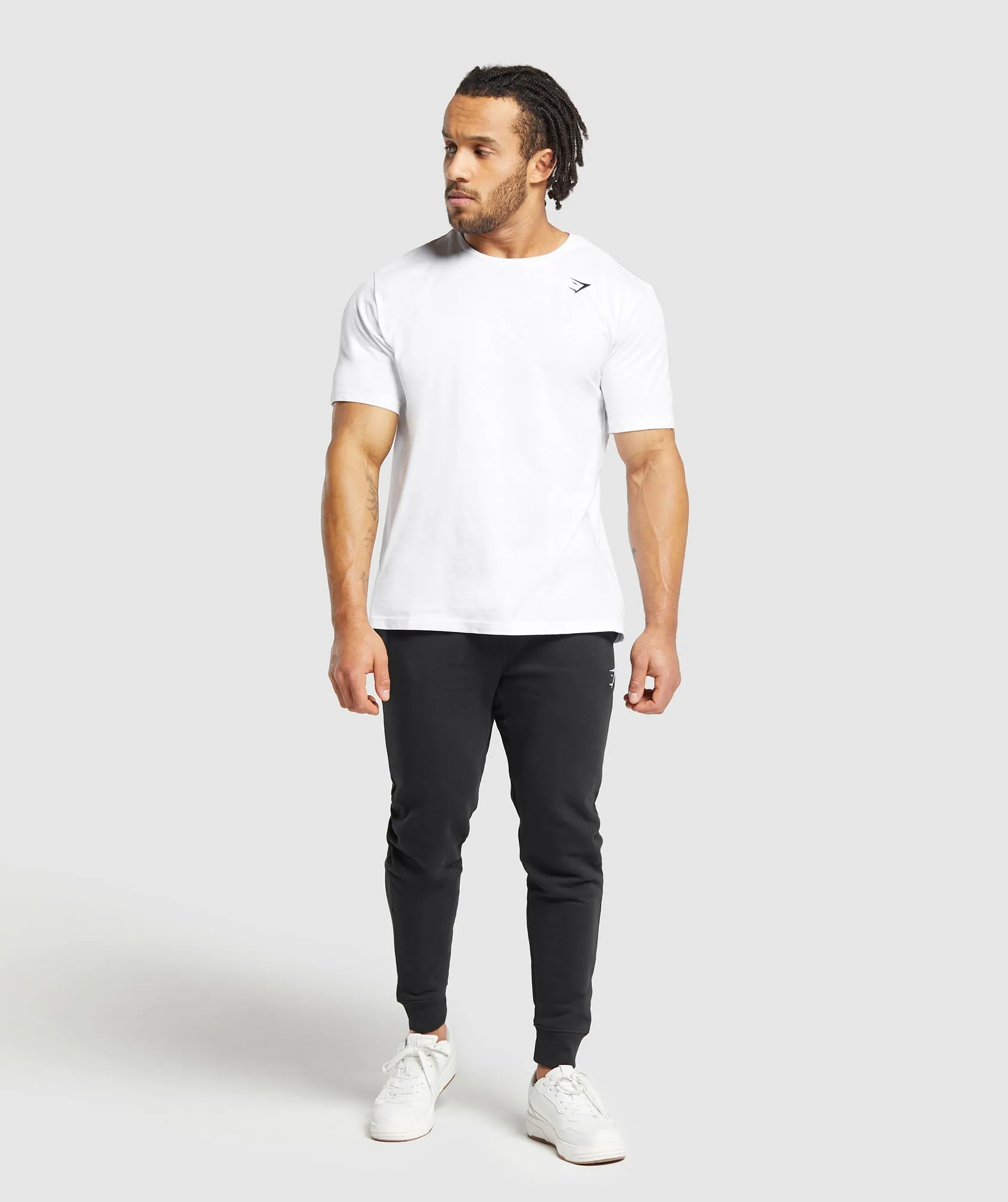 Gymshark Crest Joggers - Black sold by Gymshark product image thumbnail 3