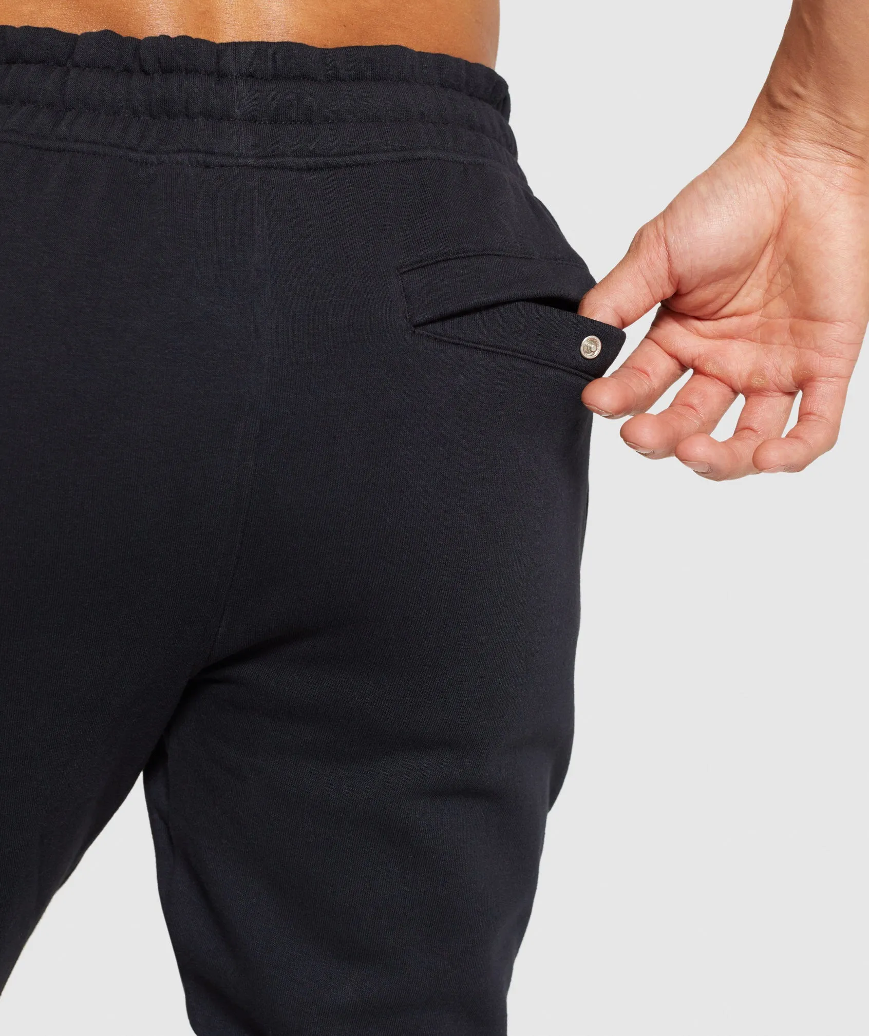 Gymshark Crest Joggers - Black sold by Gymshark product image thumbnail 4