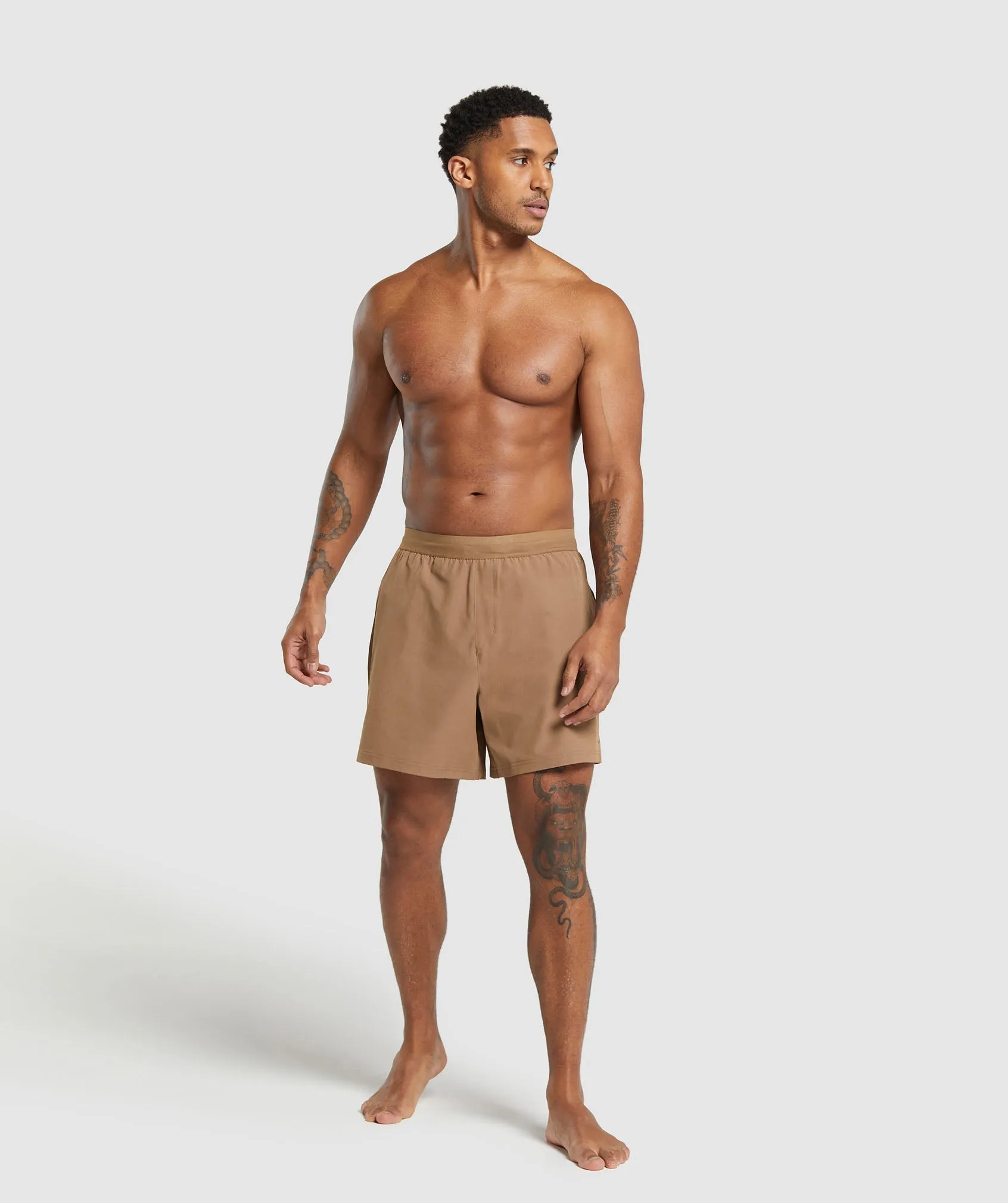 Gymshark Land to Water 6" Shorts - Caramel Brown sold by Gymshark product image thumbnail 4