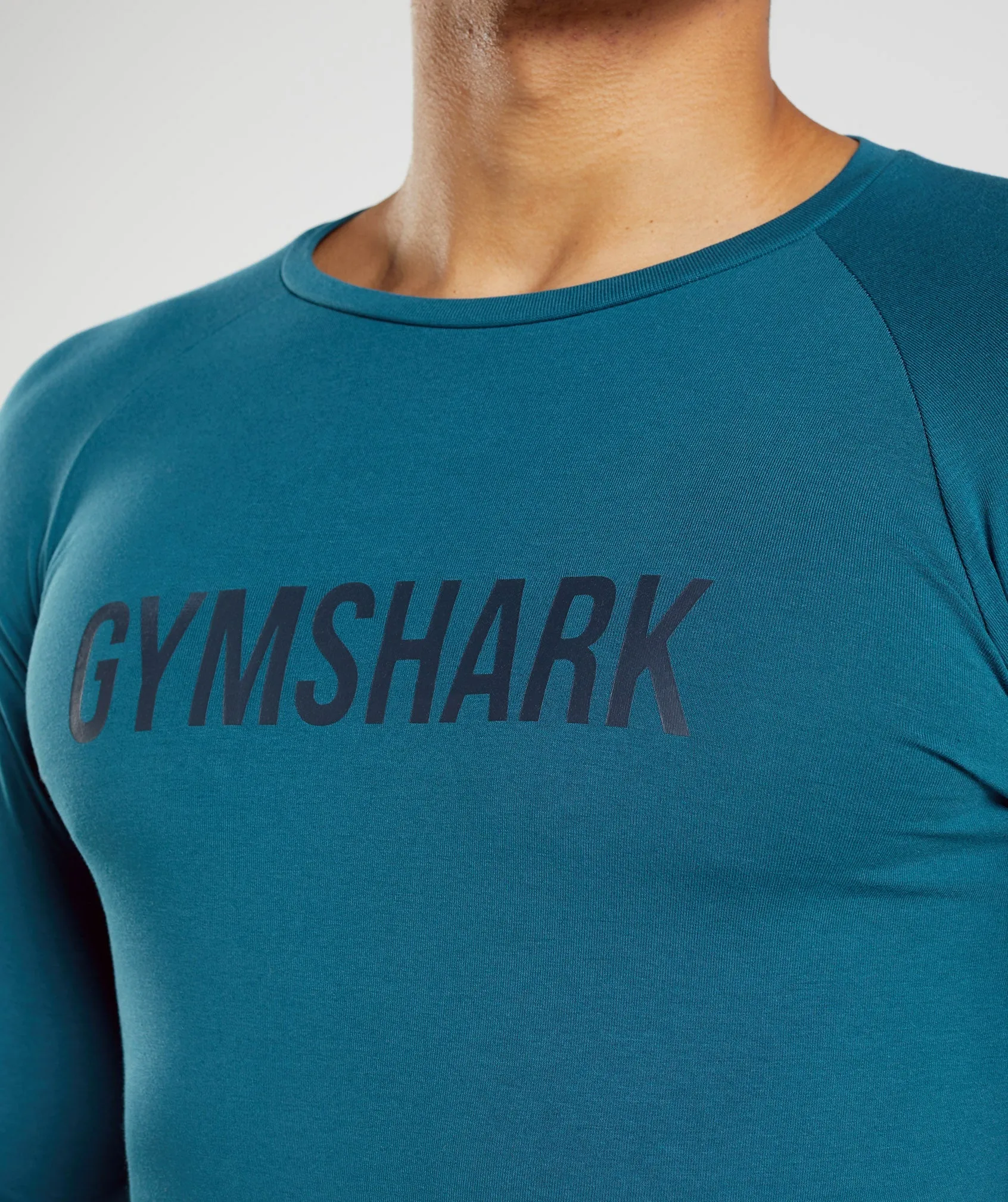 Gymshark Apollo Long Sleeve T-Shirt - Atlantic Blue sold by Gymshark product image thumbnail 3