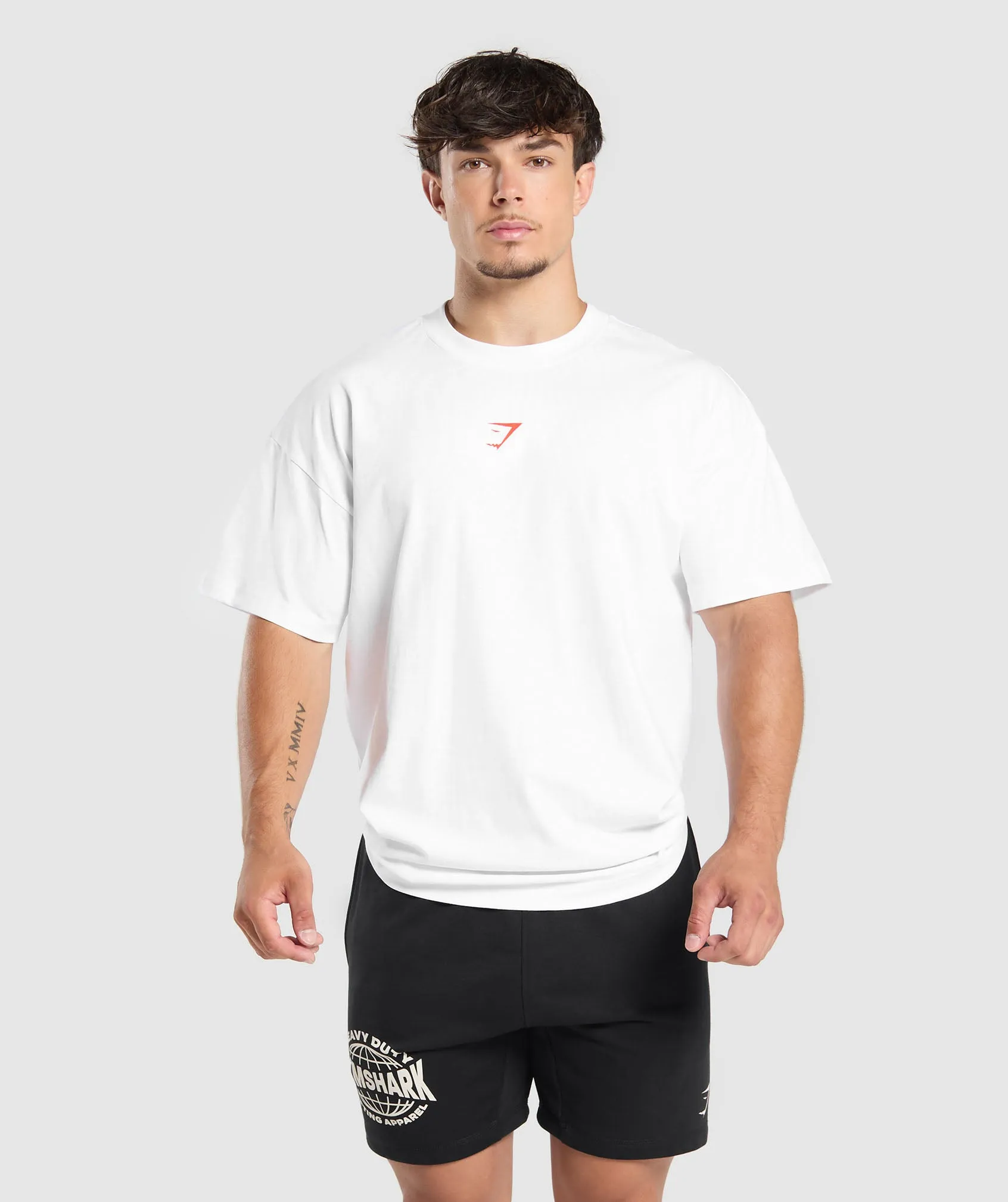 Gymshark Heavy Duty Lifter T-Shirt - White sold by Gymshark product image thumbnail 2