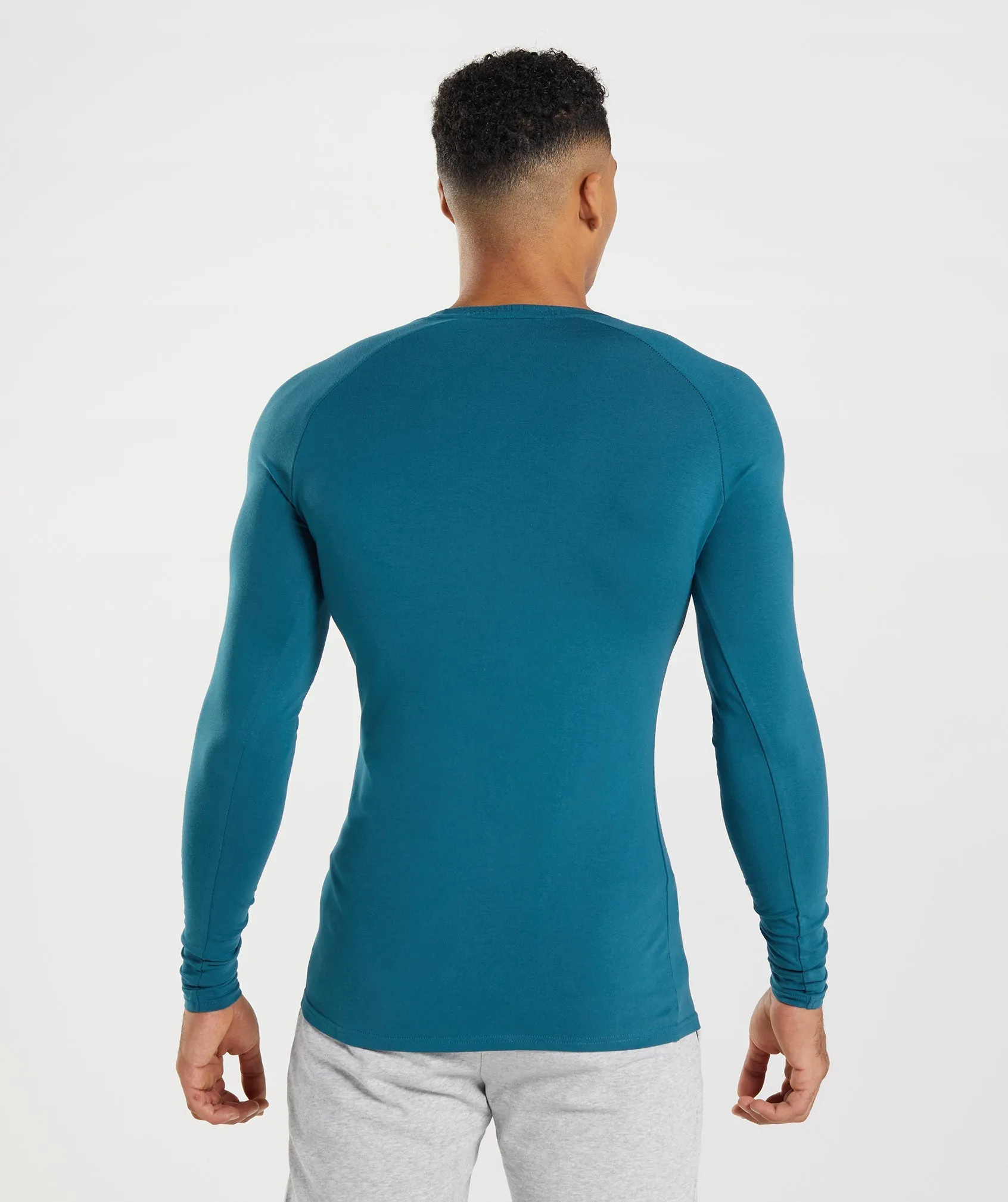 Gymshark Apollo Long Sleeve T-Shirt - Atlantic Blue sold by Gymshark product image thumbnail 2