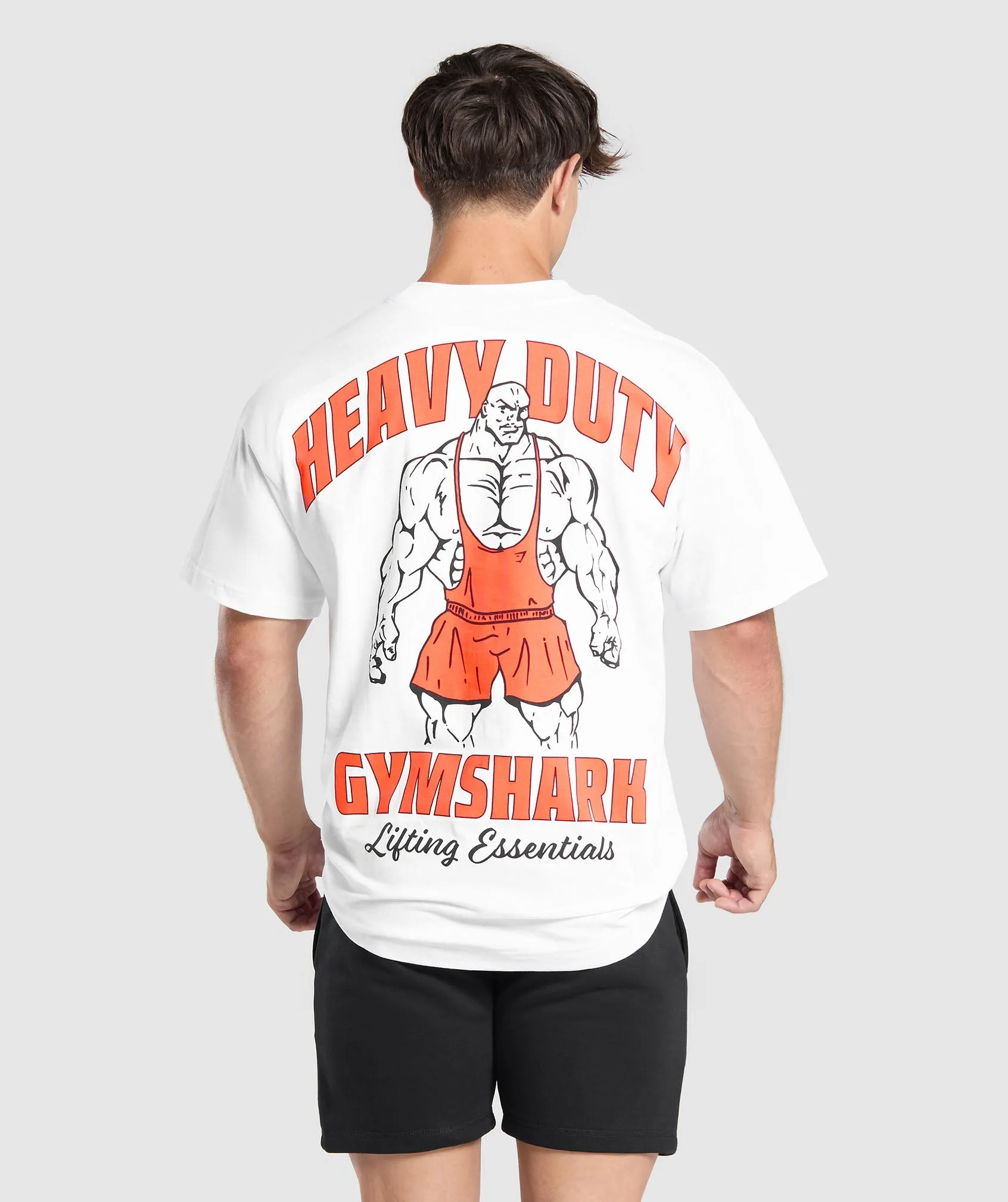 Gymshark Heavy Duty Lifter T-Shirt - White sold by Gymshark