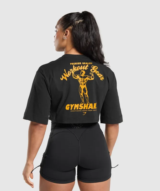 Gymshark Workout Gear Crop Top - Black sold by Gymshark