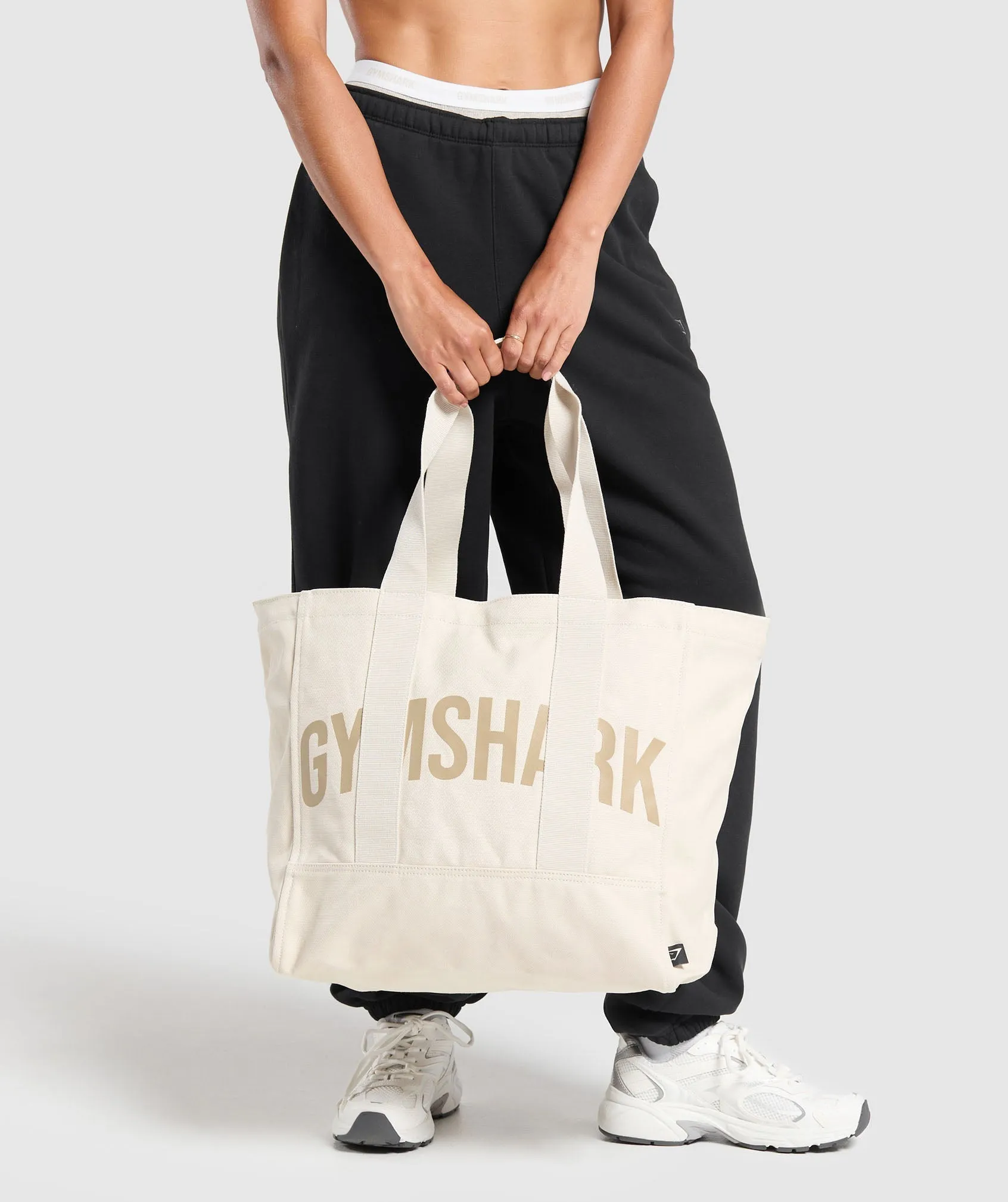 Gymshark Power Tote - Ecru White/Vanilla Beige sold by Gymshark product image thumbnail 3
